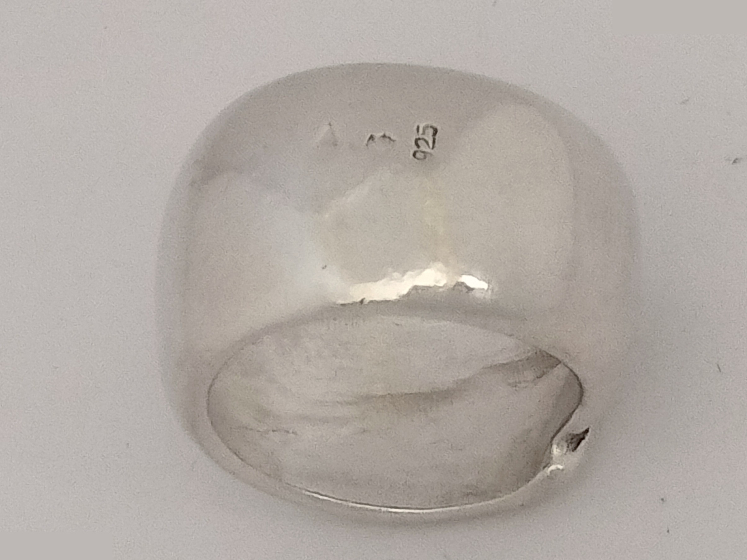 Logo 925/14.4g Silver Ring, Size #12 — view 3