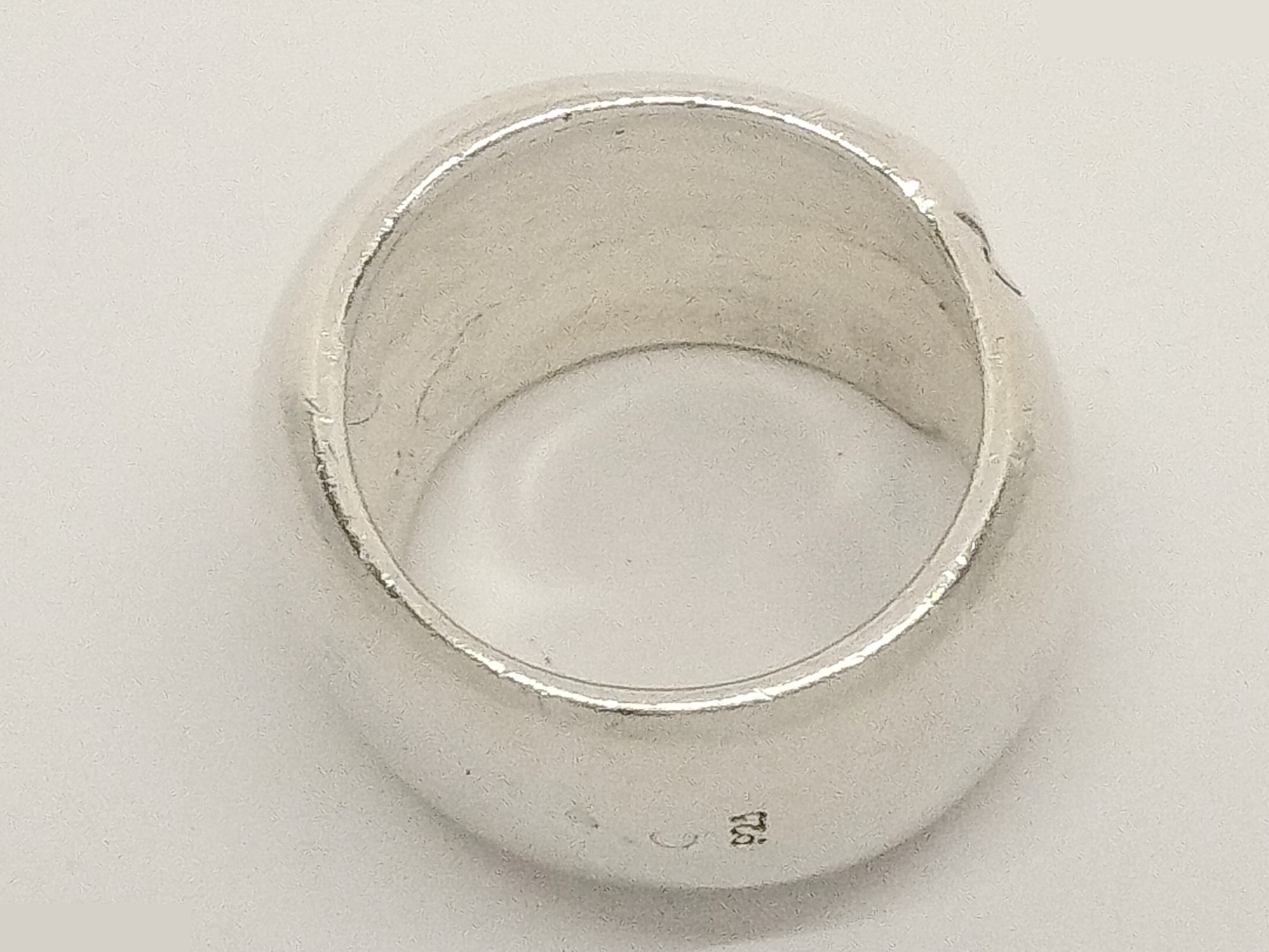 Logo 925/14.4g Silver Ring, Size #12 — view 4