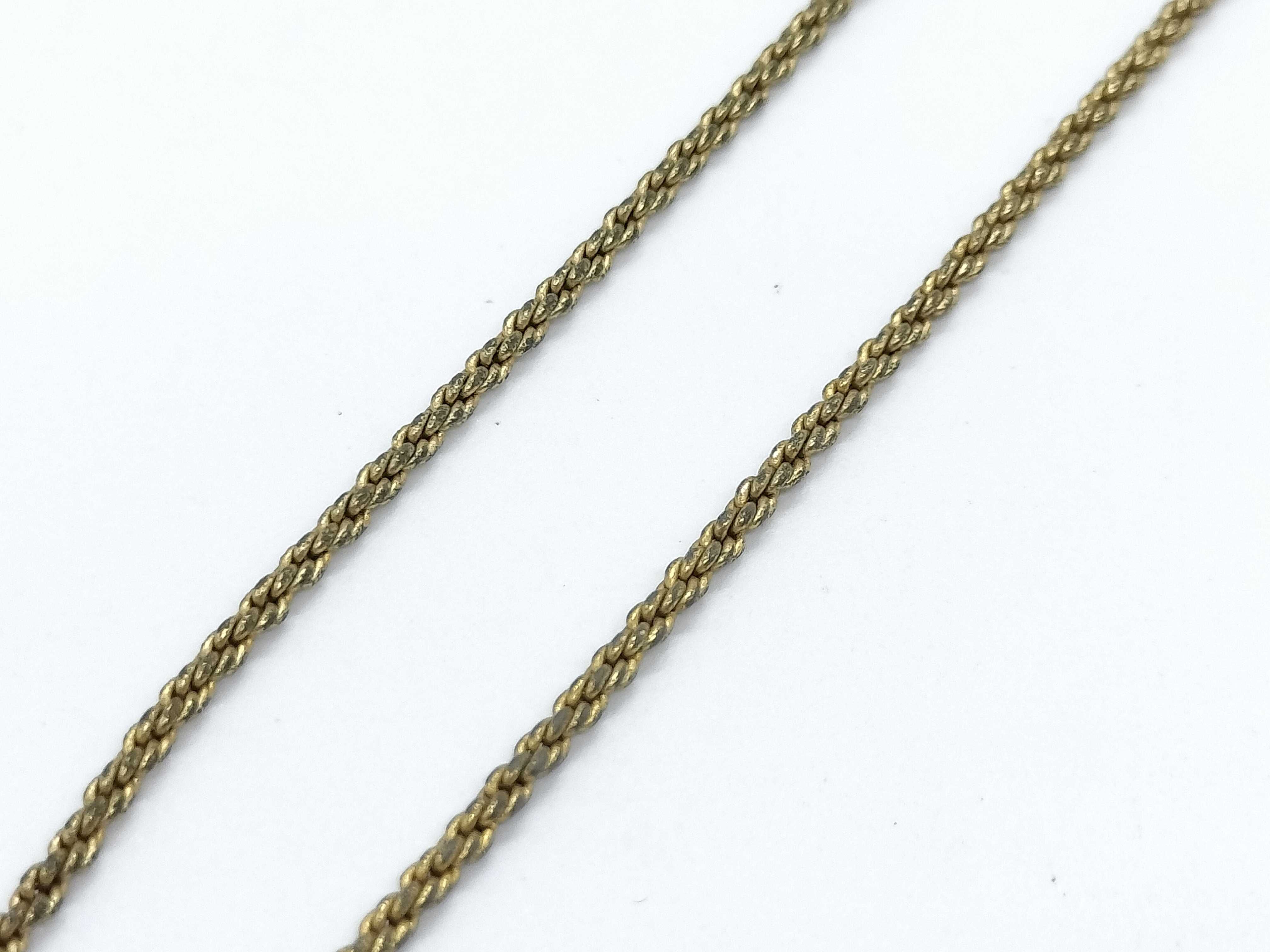 CD Logo Necklace with Rhinestones — view 7