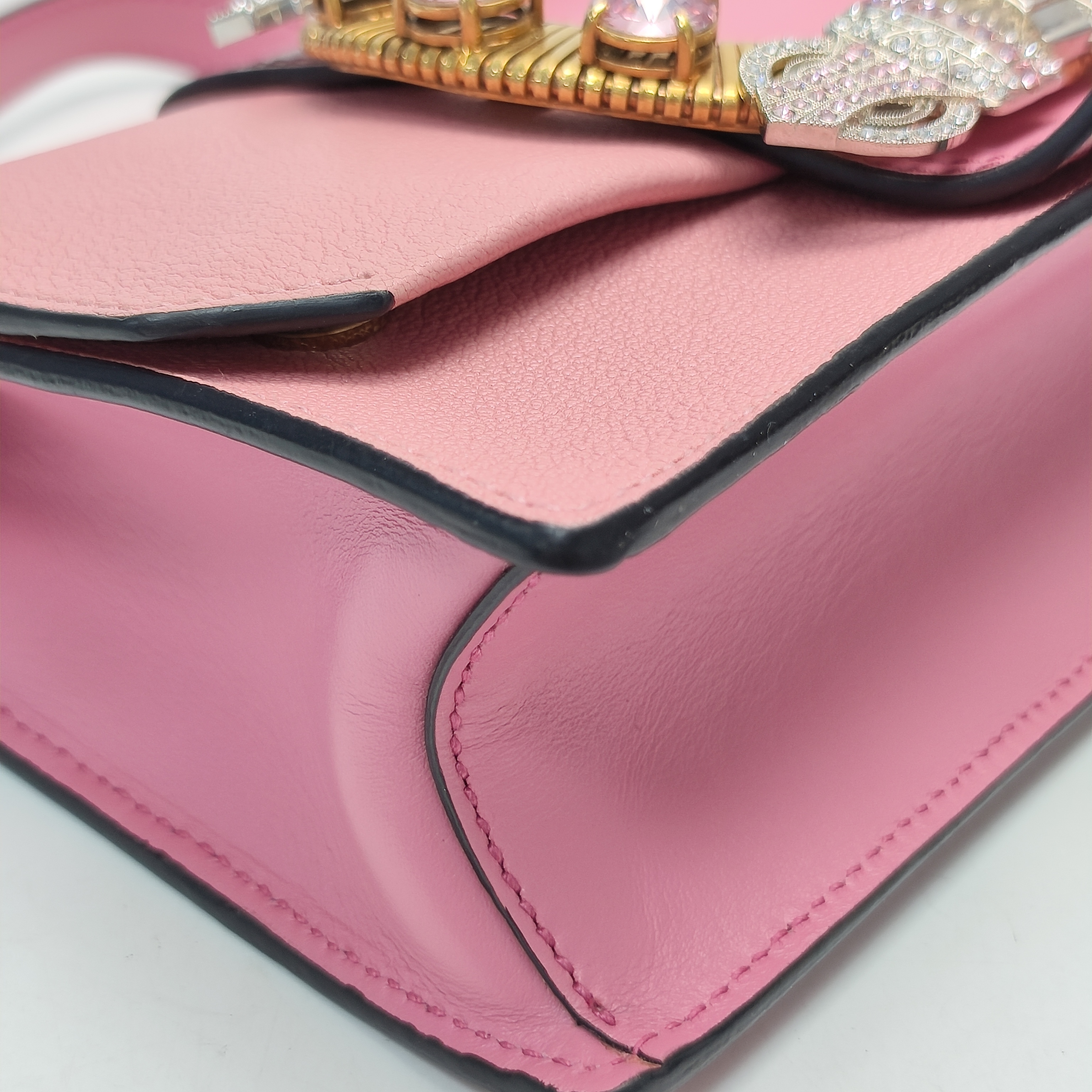 【*Shipped from: China*】Miu Miu Crystal Leather Shoulder Bag — view 5