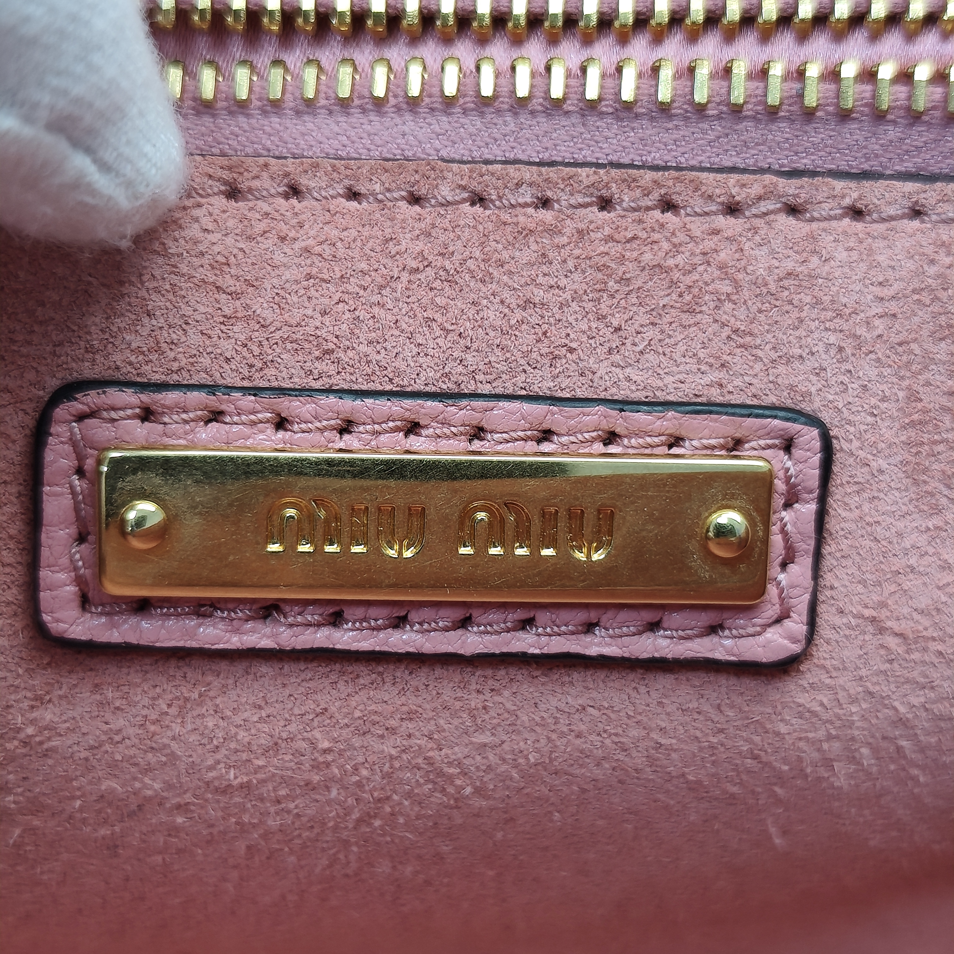 【*Shipped from: China*】Miu Miu Crystal Leather Shoulder Bag — view 9