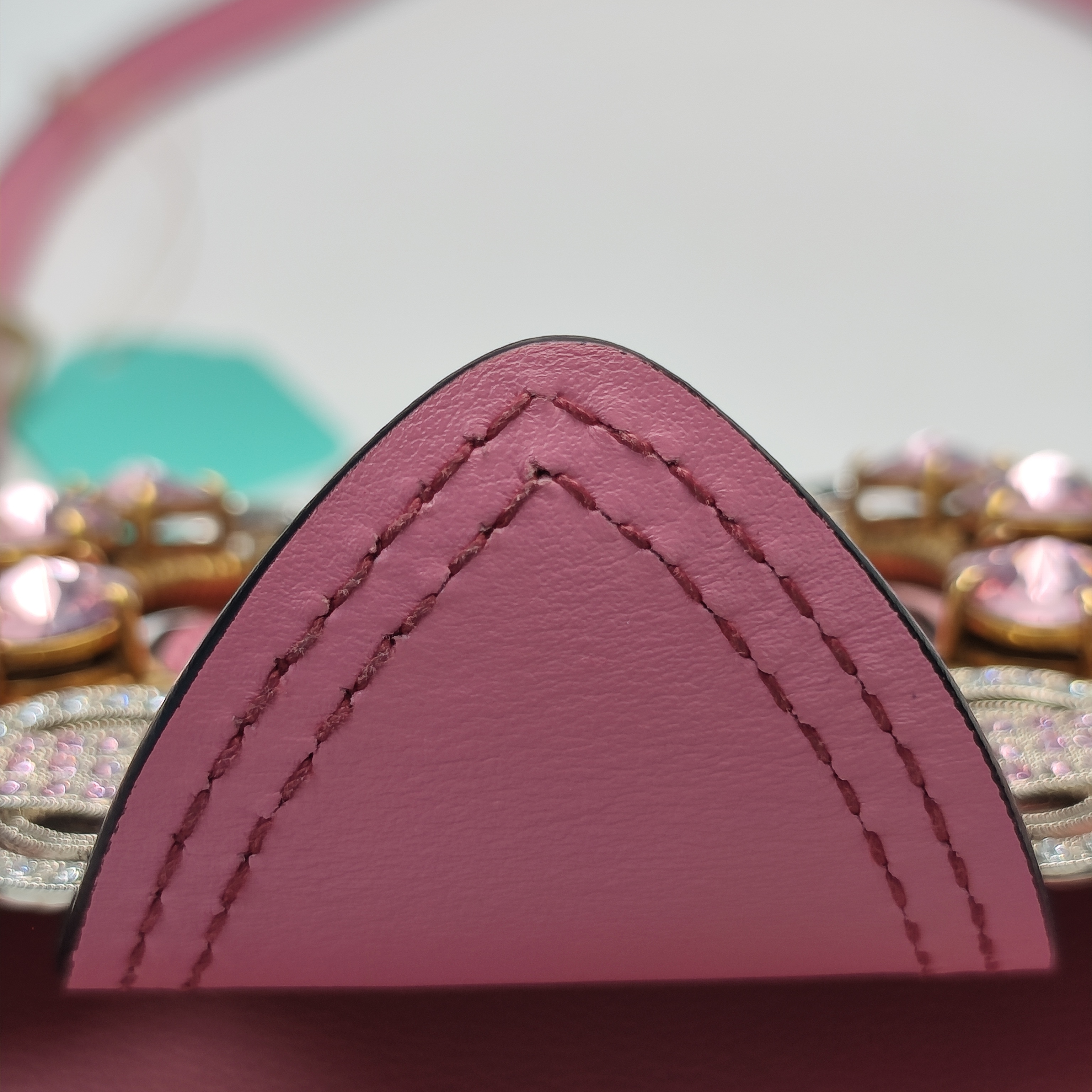 【*Shipped from: China*】Miu Miu Crystal Leather Shoulder Bag — view 10