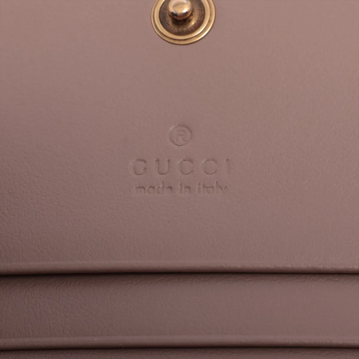 Double G 466492 Leather Compact Wallet Pink — view 6