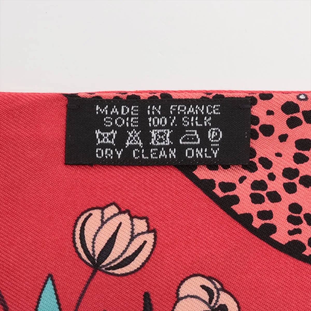Twilly Les Leopards Bandana Scarf, Silk, Red, Slight wear and tear. — view 3