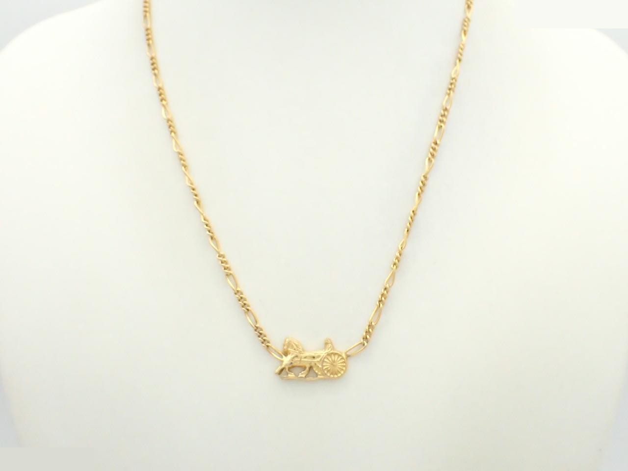 Carriage motif necklace — view 3