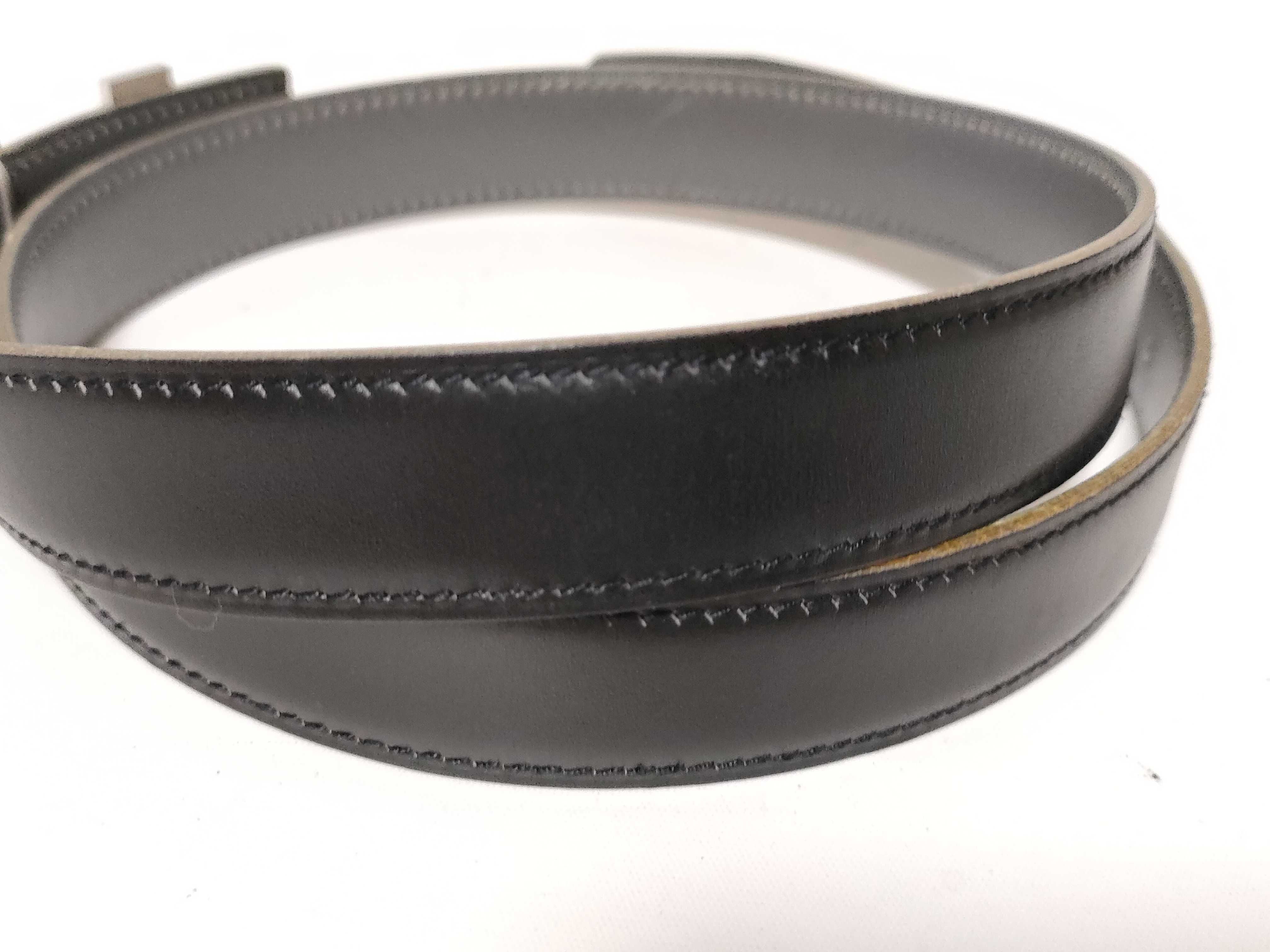 Mini Constance H-belt 75 Leather x Metal Black x Gray Belt — view 9