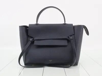 Belt bag, leather, 2-way, shoulder/handbag