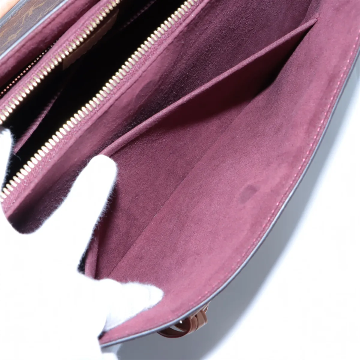 Monogram Souflot MM M44816 DU5119 Brown RFID reaction with initials — view 12