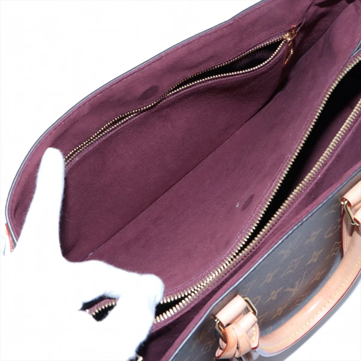 Monogram Souflot MM M44816 DU5119 Brown RFID reaction with initials — view 9