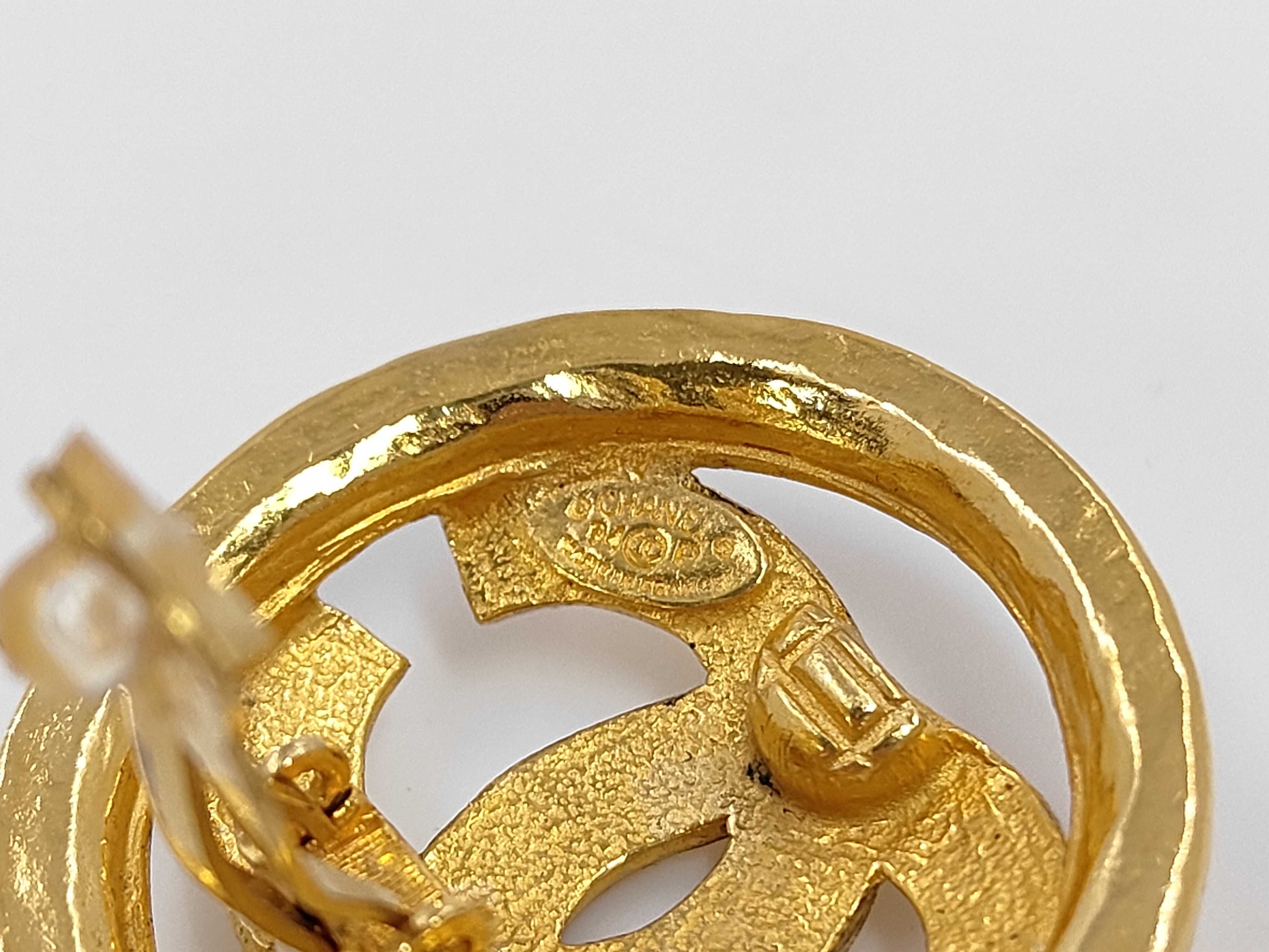 earrings, Coco Mark, gold, with original box. — view 5