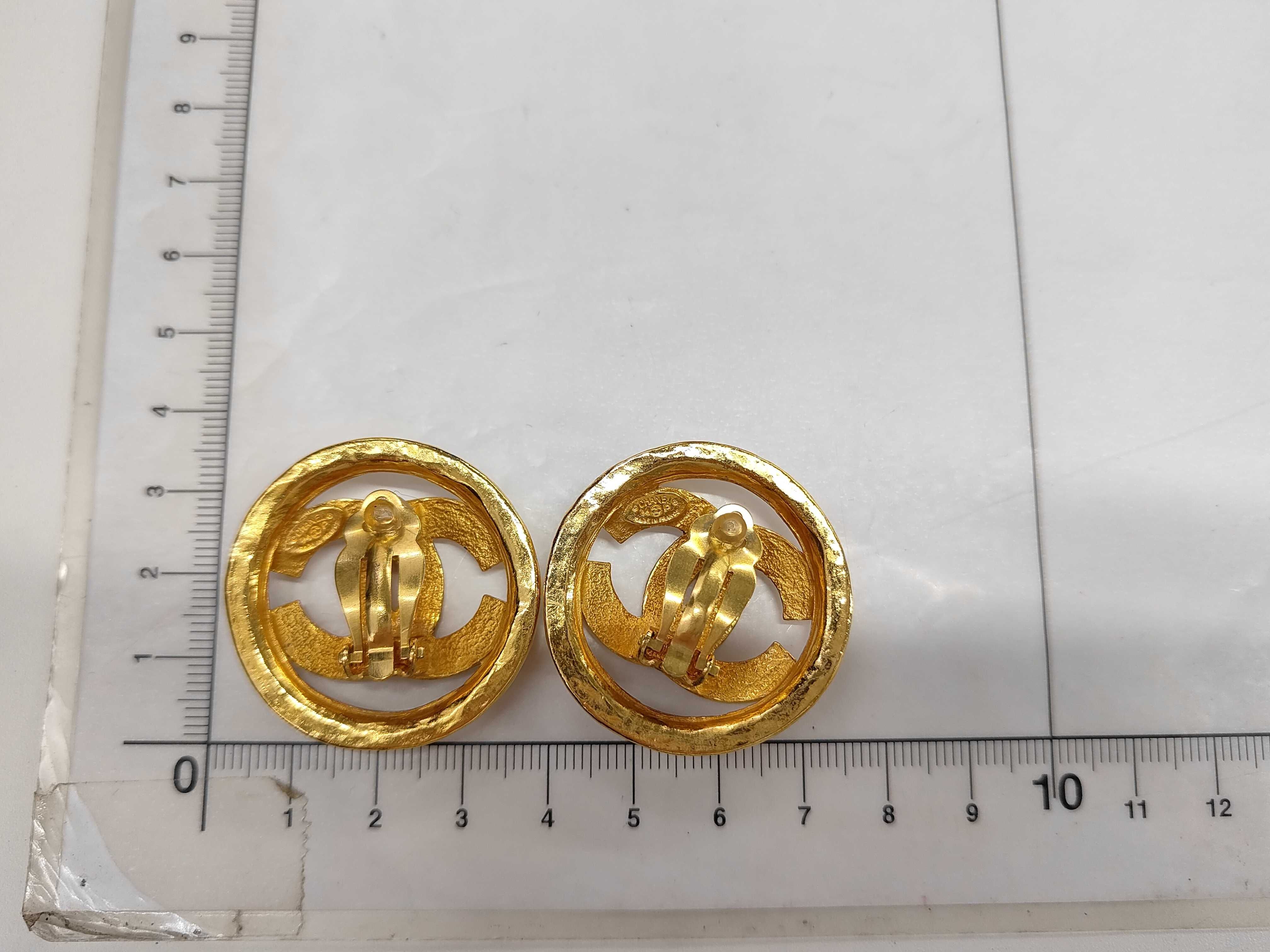 earrings, Coco Mark, gold, with original box. — view 6
