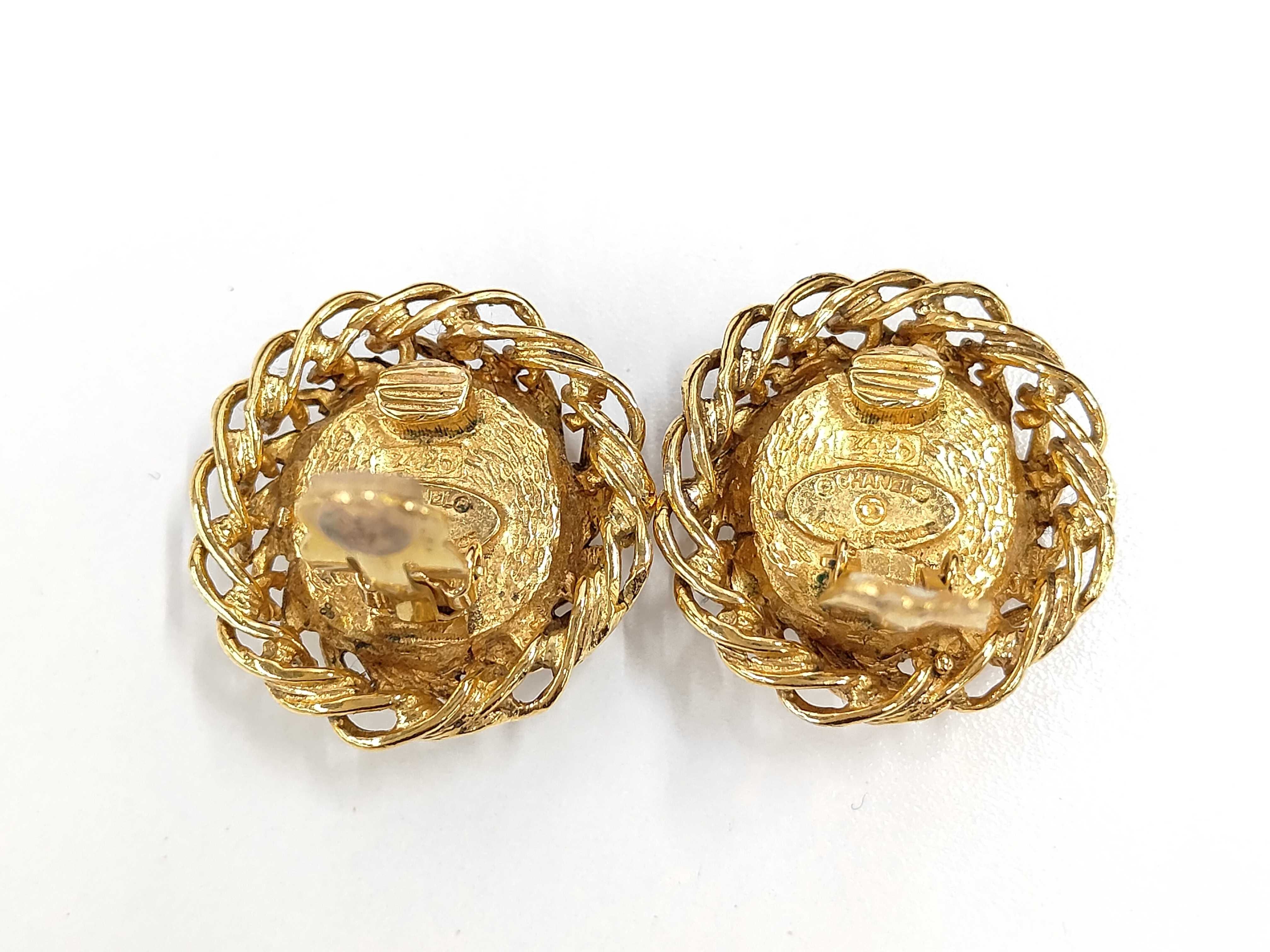 earrings, pearl and gold earrings — view 3