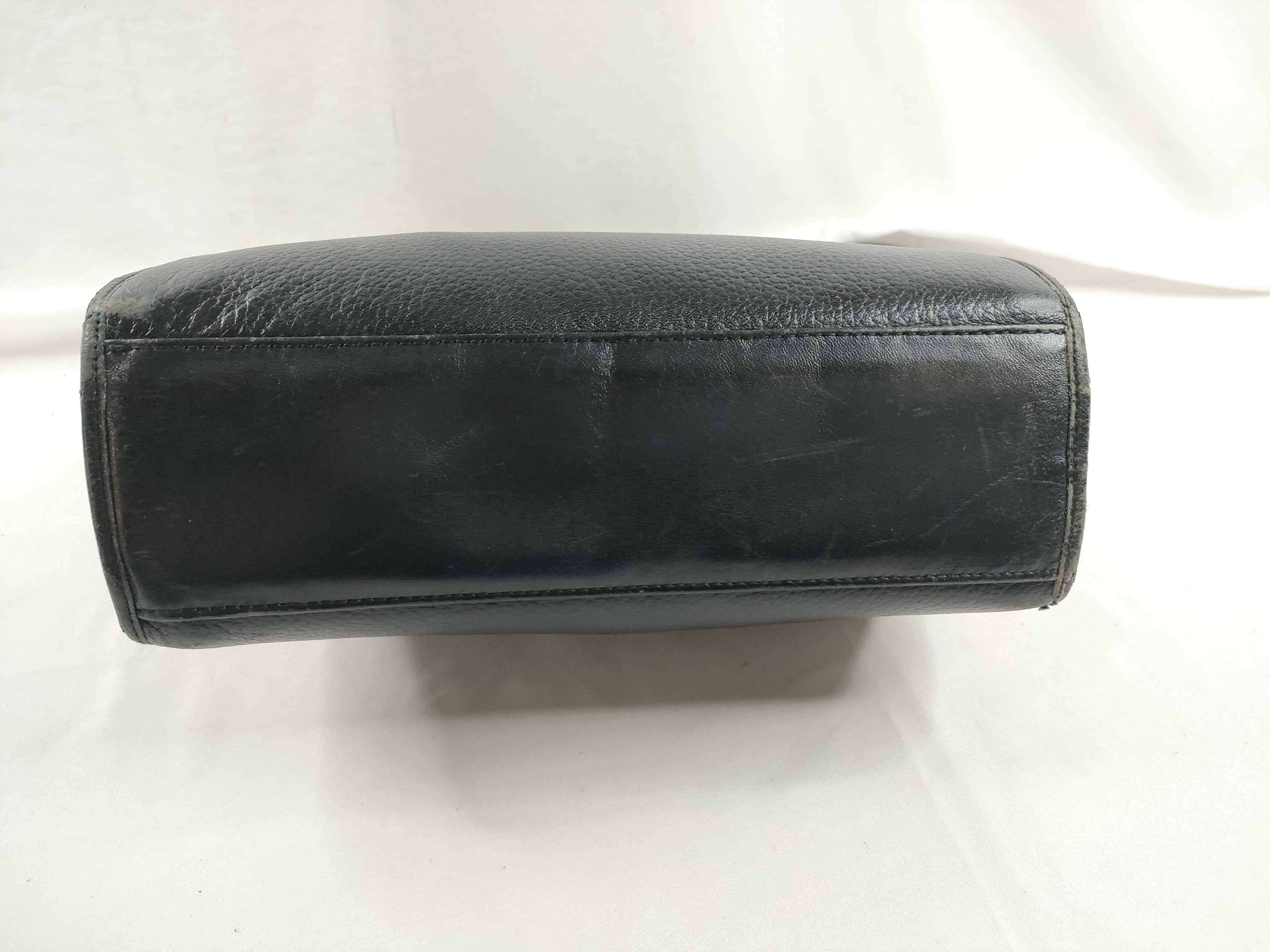 Burberrys Burberry Handbag Shoulder Bag 2-Way Black Leather Nova Check Handbag — view 4