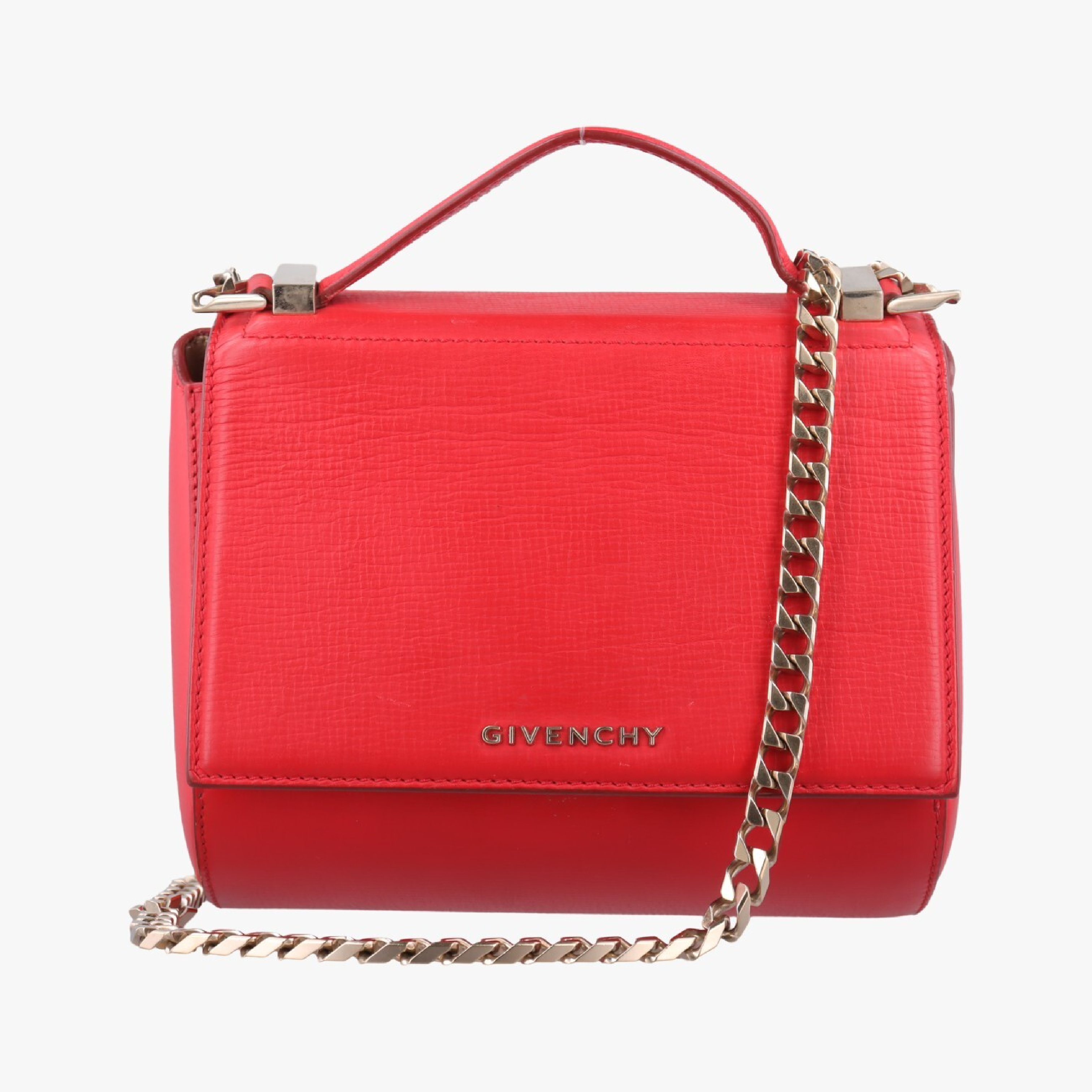 Pandora red leather ZE F 1106 shoulder bag