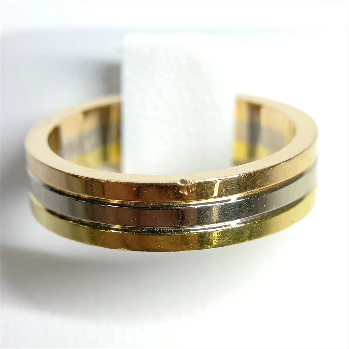 Vendôme Louis Cartier Ring 750 (YG x PG x WG) 6.6g Size 53 YNP652 (Dents) — view 5