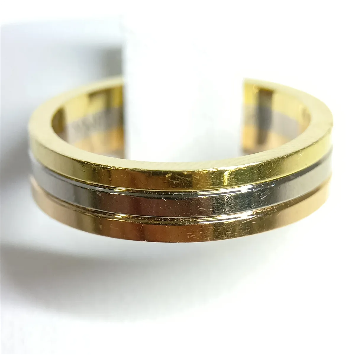Vendôme Louis Cartier Ring 750 (YG x PG x WG) 6.6g Size 53 YNP652 (Dents) — view 6