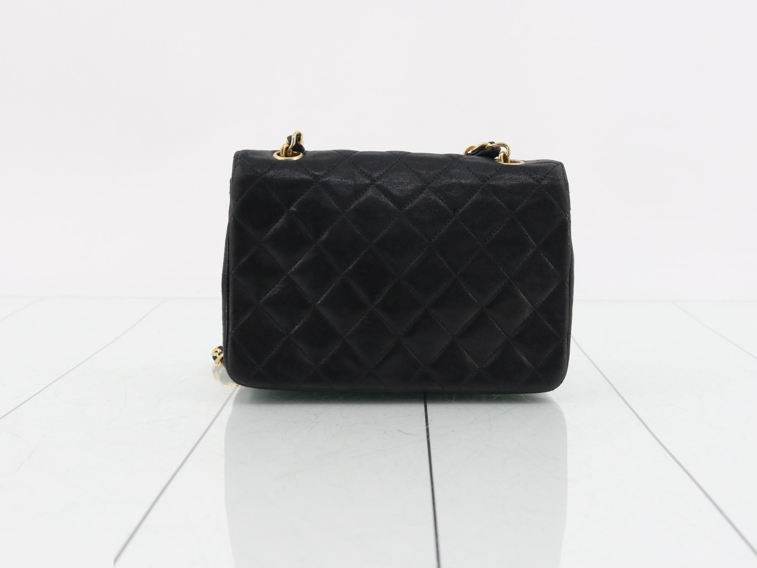 Mini Matelassé Chain Shoulder Bag with Coco Mark — view 2