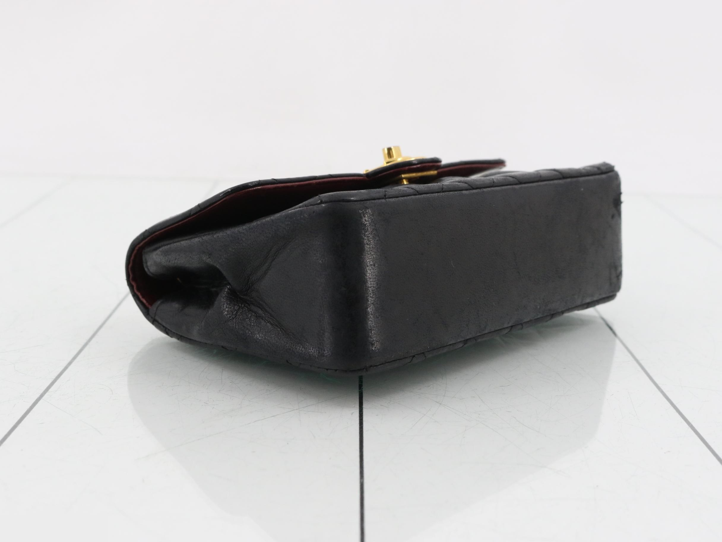 Mini Matelassé Chain Shoulder Bag with Coco Mark — view 5