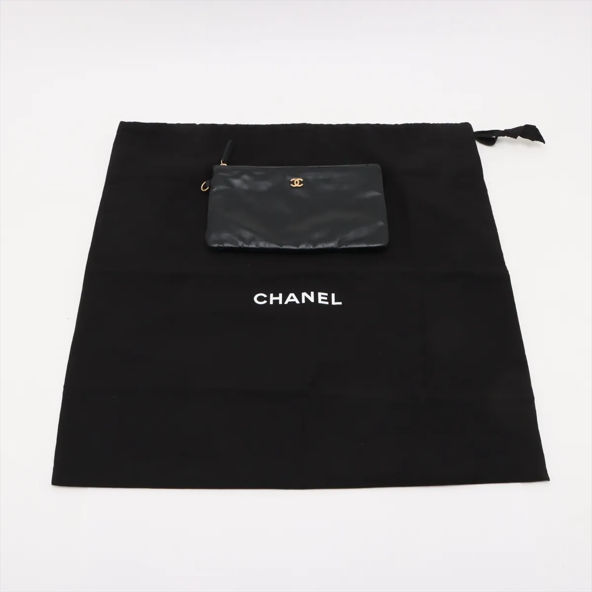 [Individually wrapped] Chanel 22 Small Leather Chain Shoulder Bag Black Gold Hardware CNPTEGA3 Random Plate AS3260 — view 11