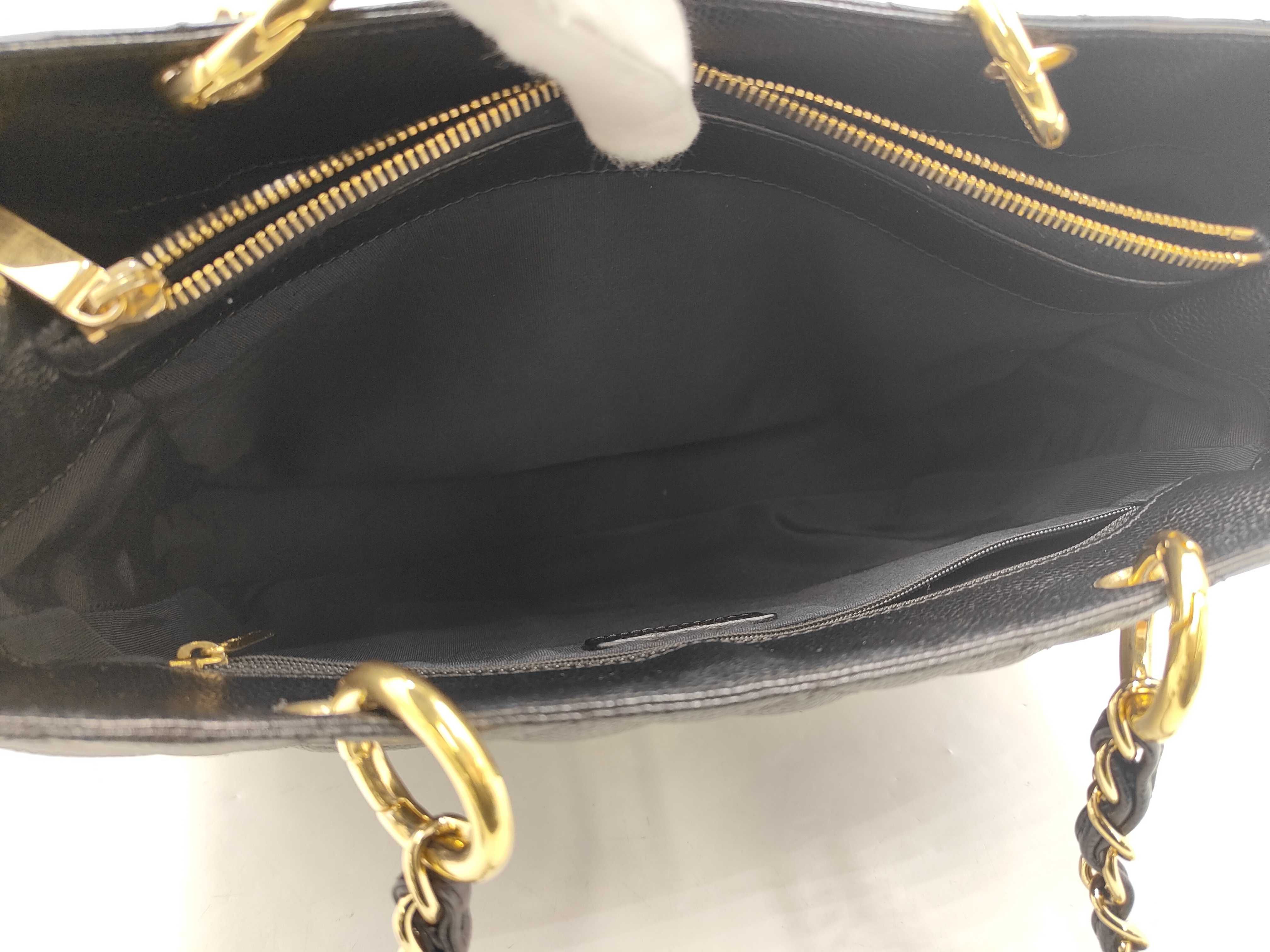 GST Caviar Skin Chain Tote Bag Shoulder Bag — view 13