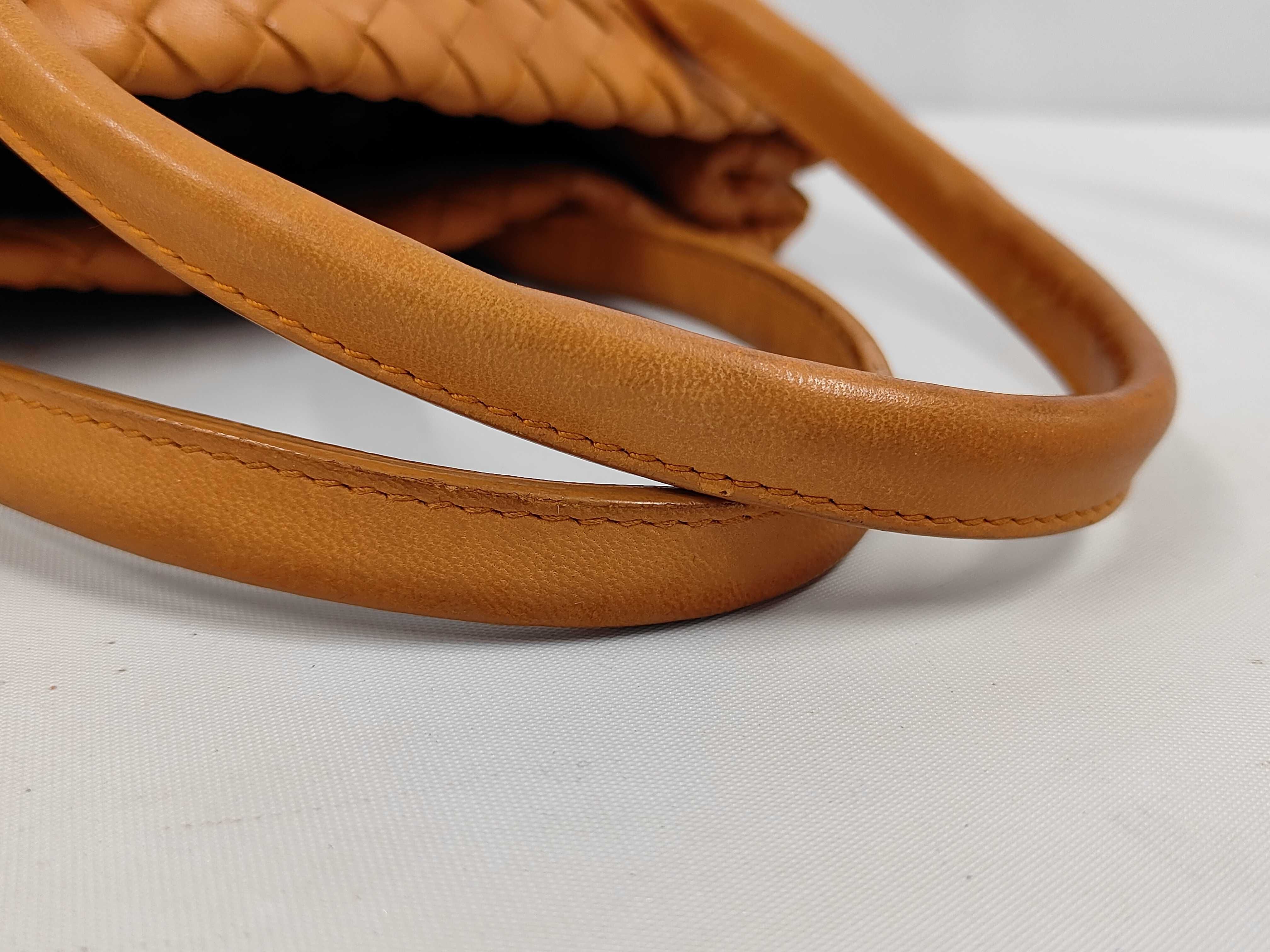 Leather Intrecciato Bucket Handbag — view 5