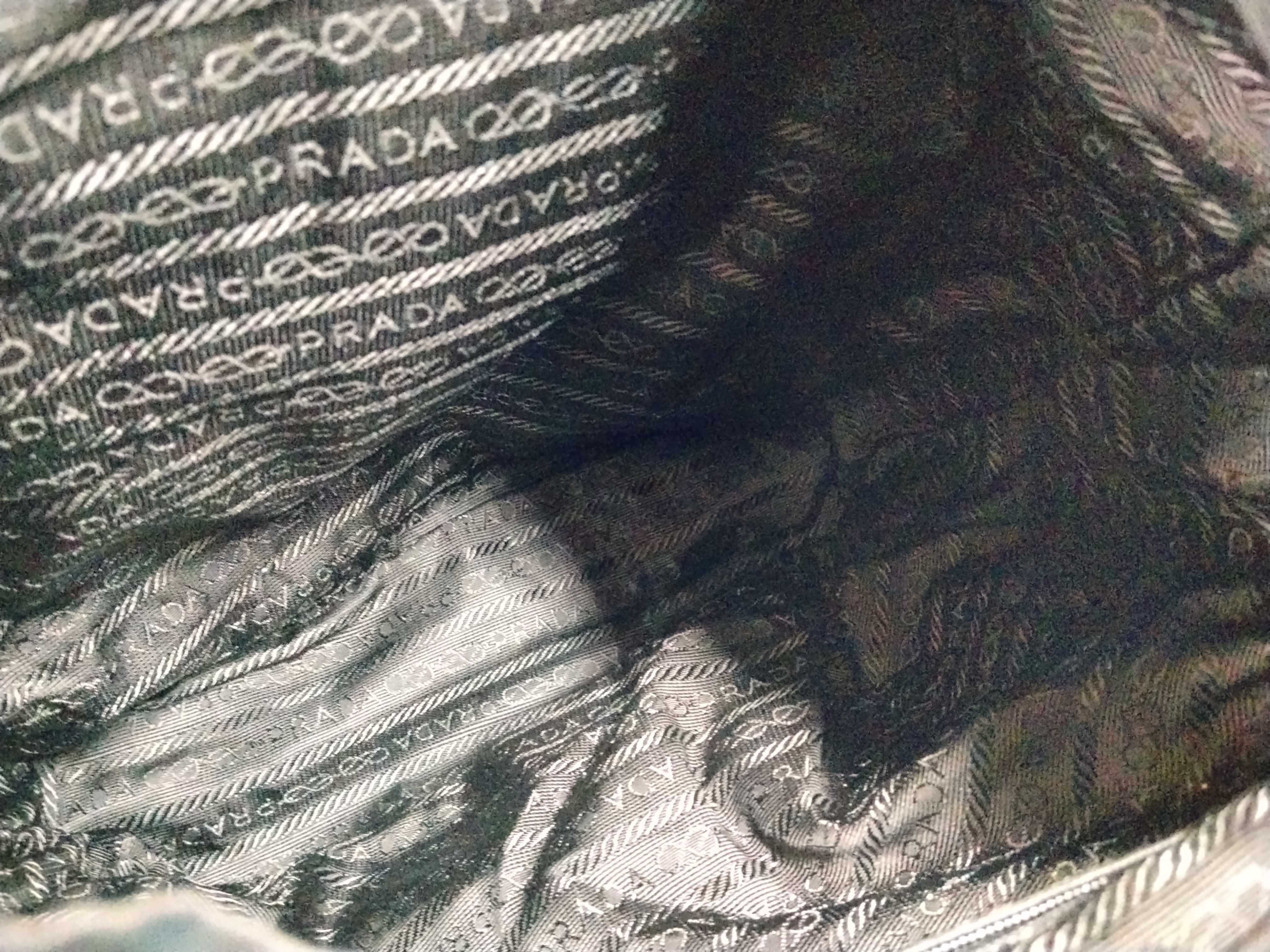 Nylon Triangle Logo Mini Backpack Rucksack — view 13