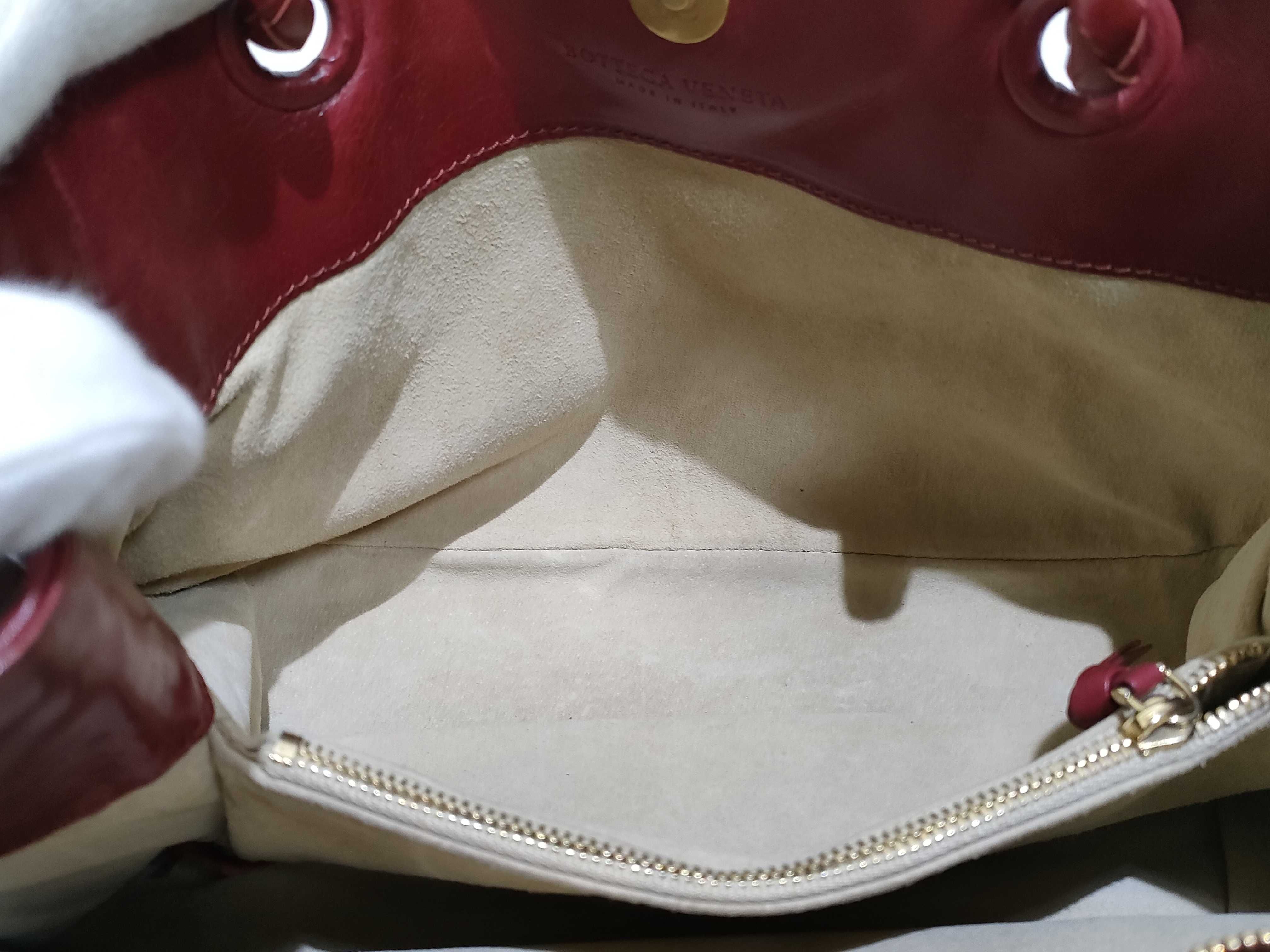 Intrecciato PH - Intecciato Leather Top Handbag Red — view 8