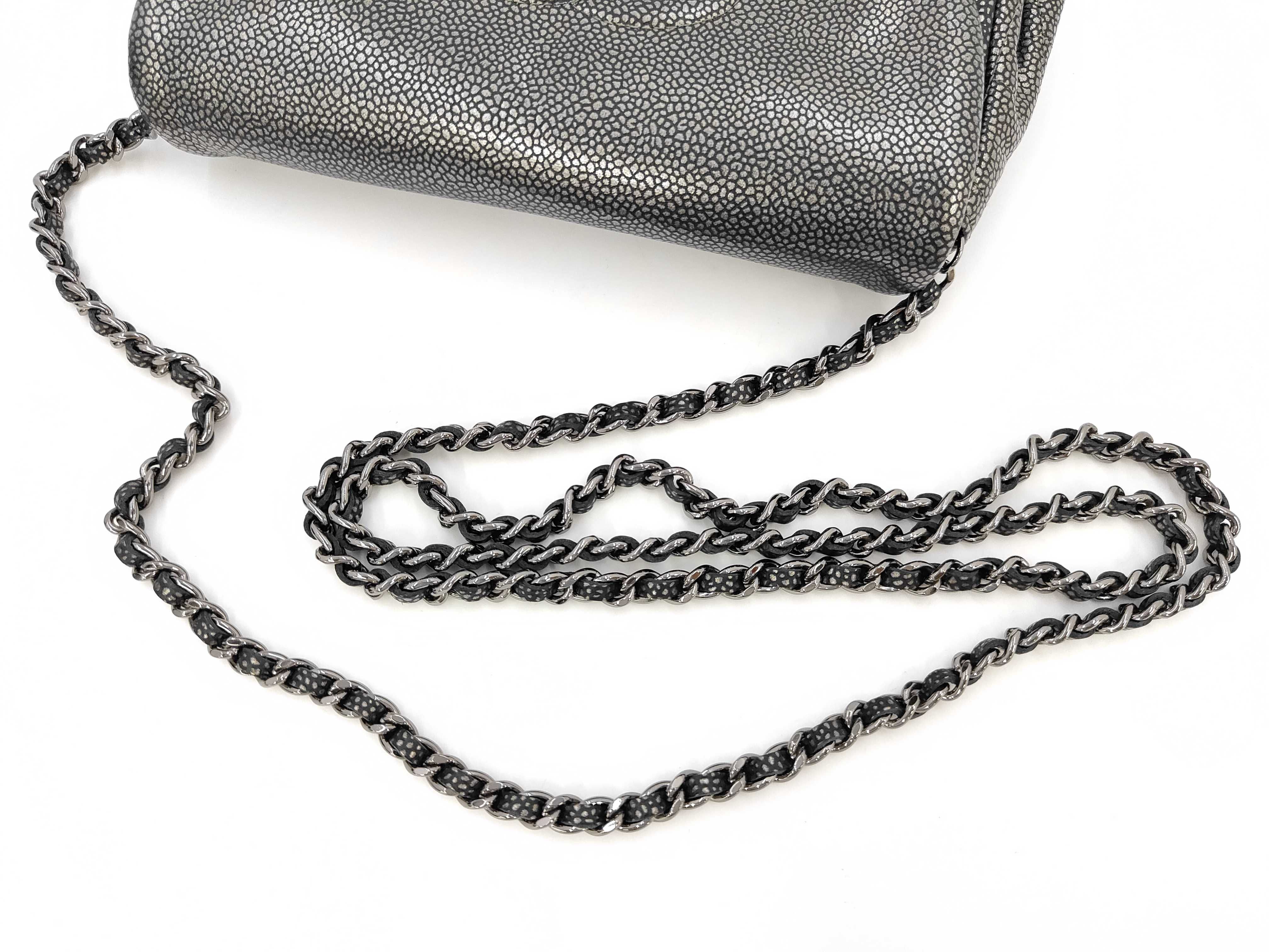 drawstring chain bag shoulder bag — view 5