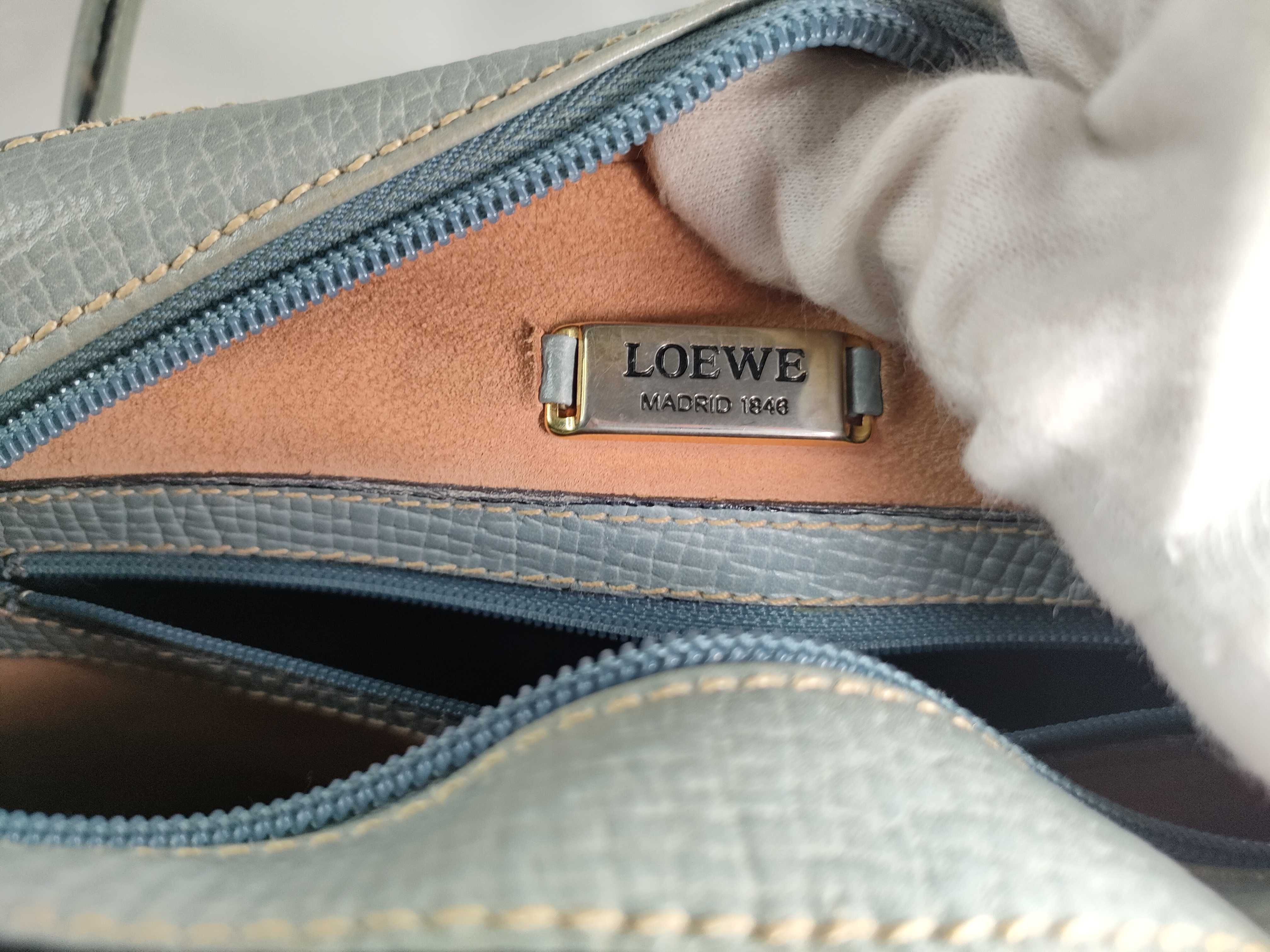 handbag, light blue leather handbag — view 14