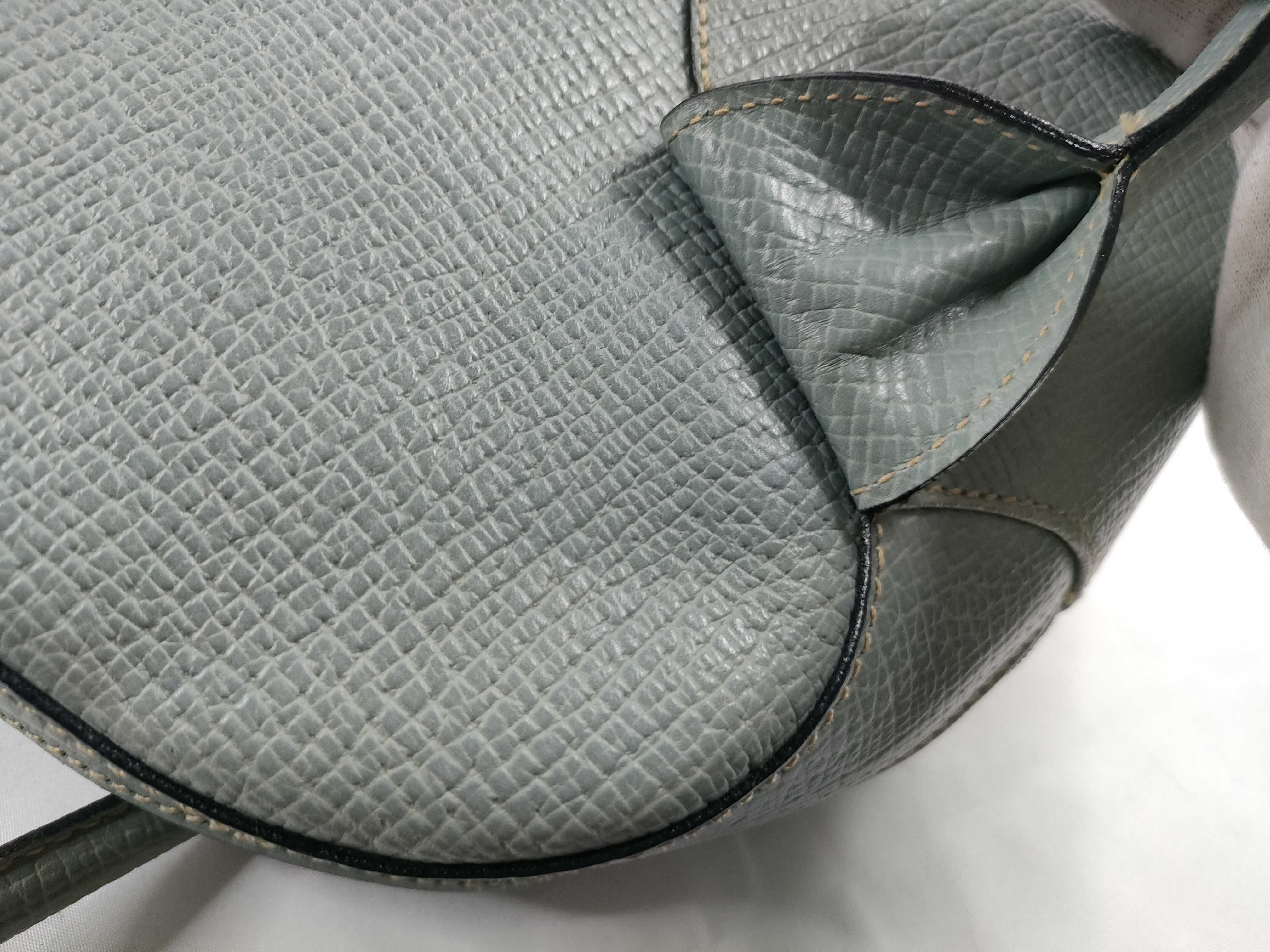 handbag, light blue leather handbag — view 9