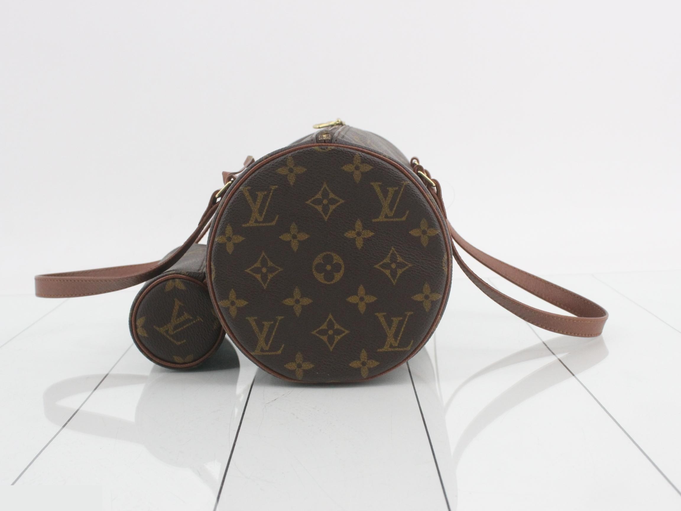 Monogram Papillon 30 handbag with pouch — view 3