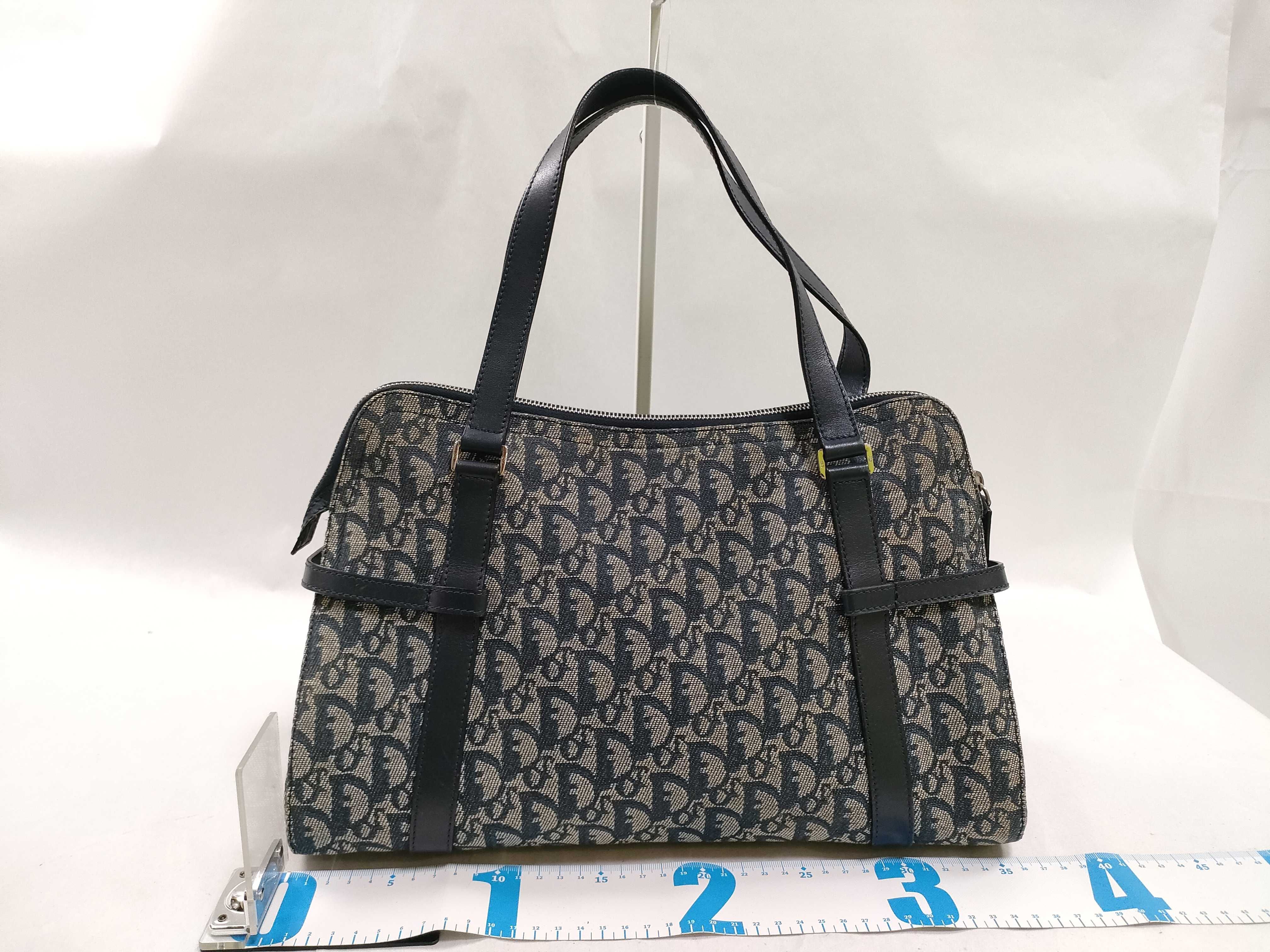 Trotter Christian Dior Trotter Canvas x Leather Handbag — view 2