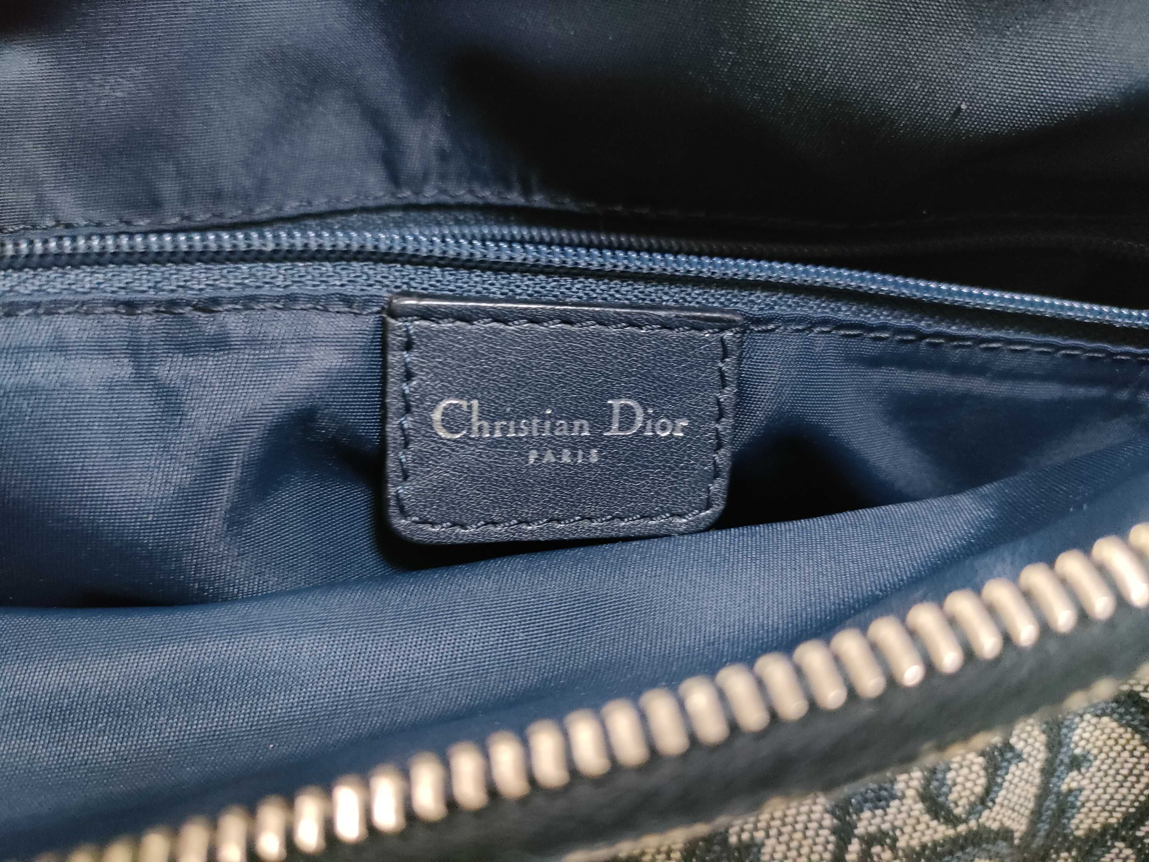 Trotter Christian Dior Trotter Canvas x Leather Handbag — view 11
