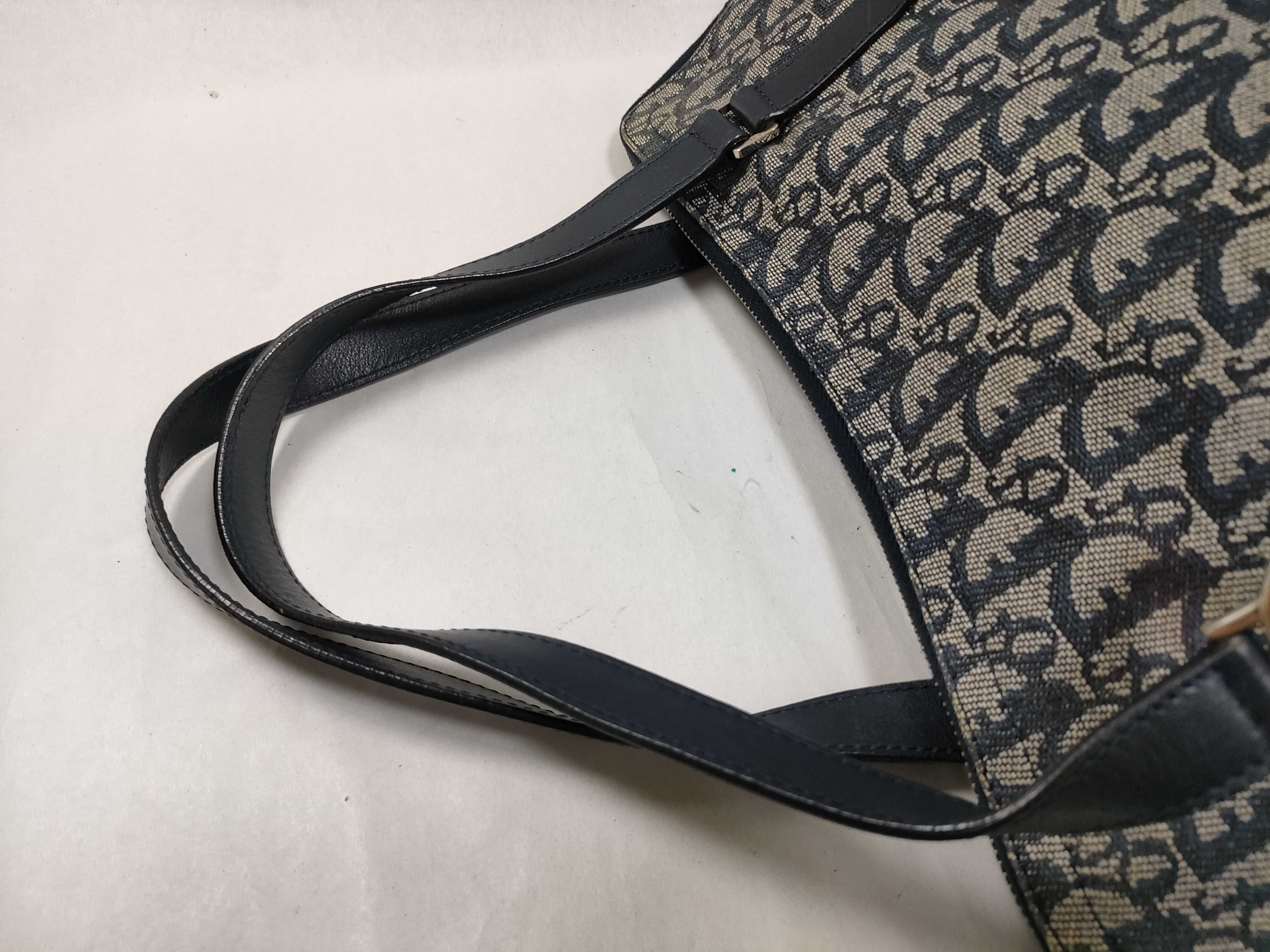 Trotter Christian Dior Trotter Canvas x Leather Handbag — view 3