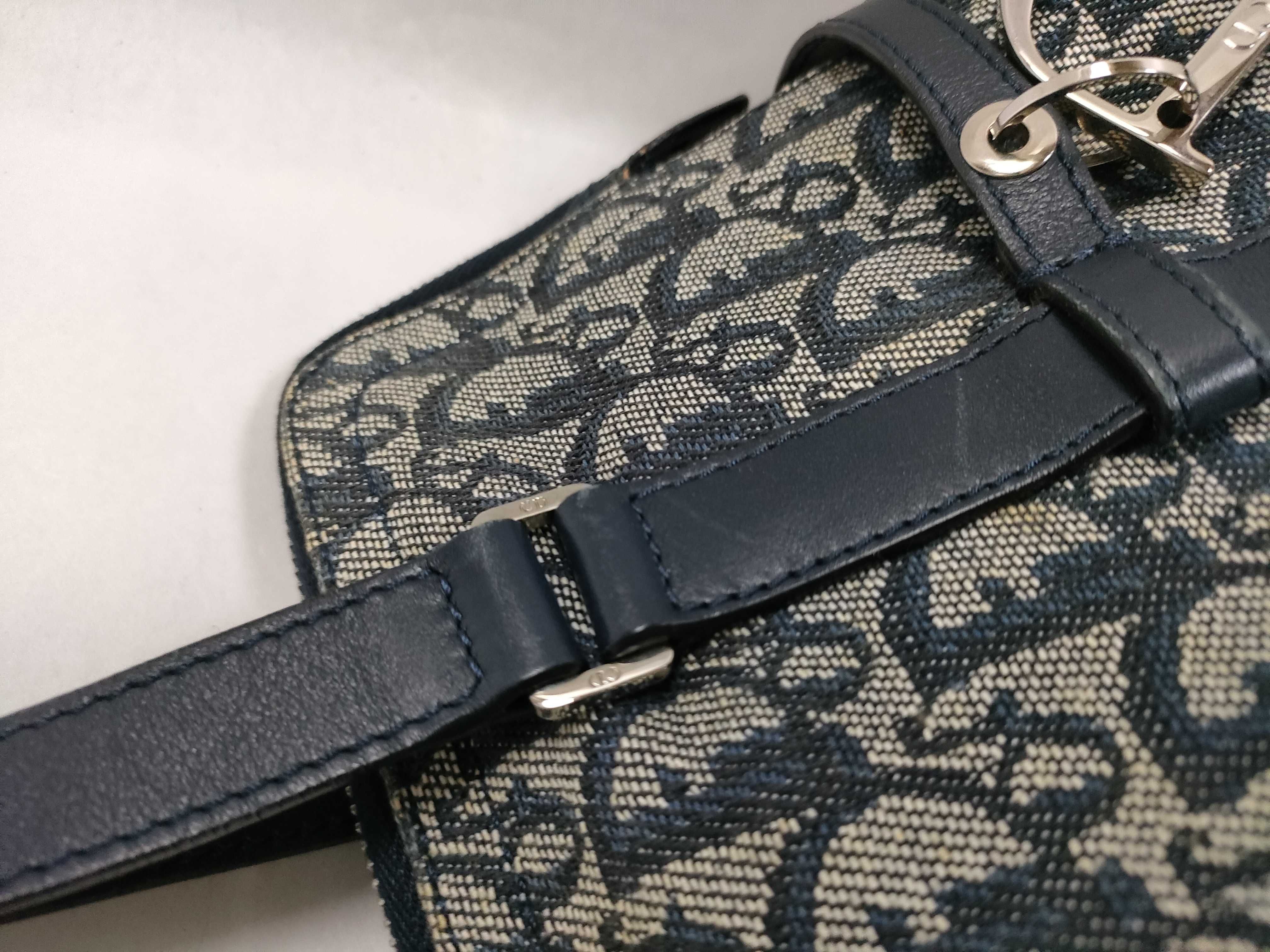 Trotter Christian Dior Trotter Canvas x Leather Handbag — view 5