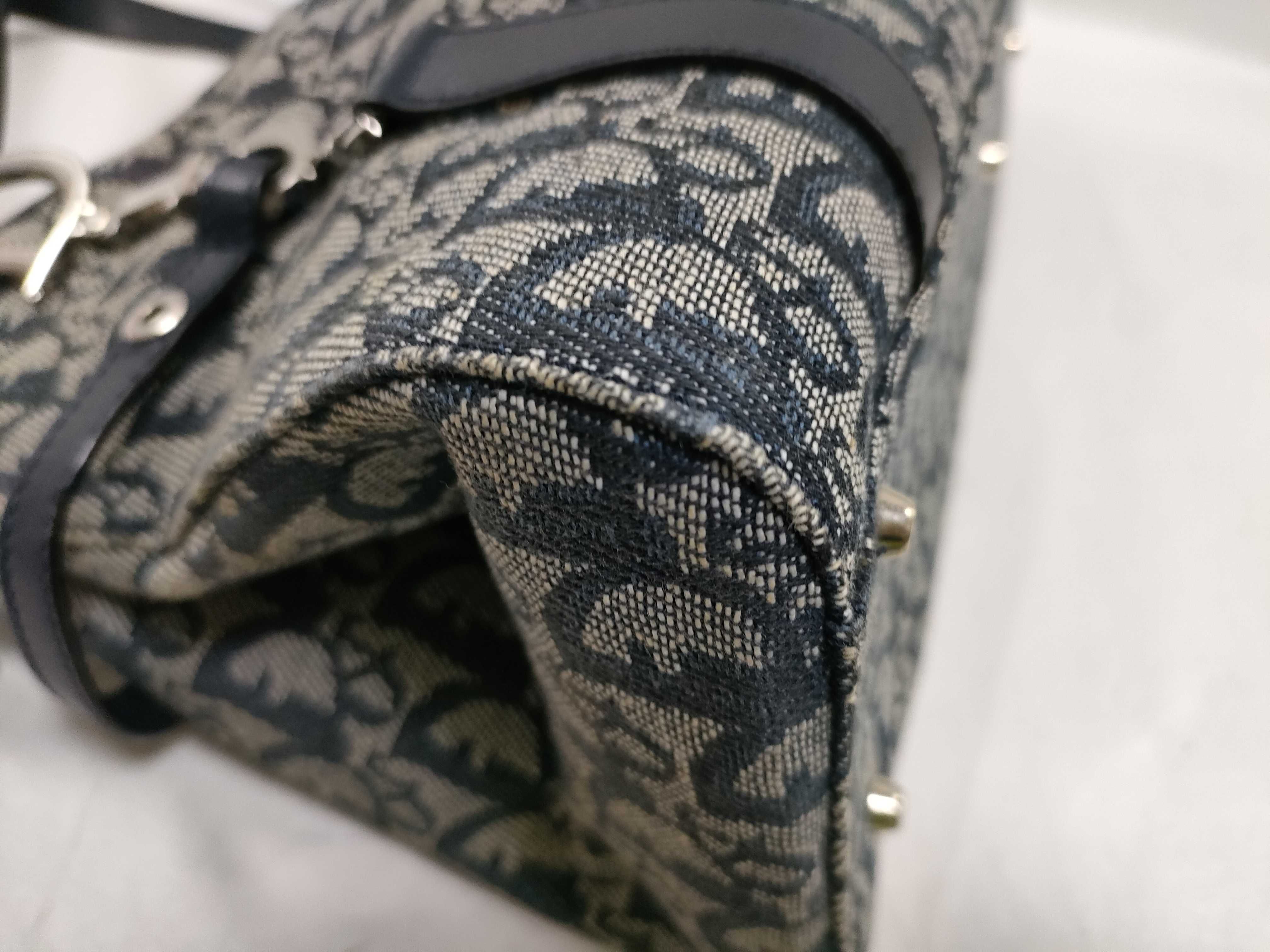 Trotter Christian Dior Trotter Canvas x Leather Handbag — view 8