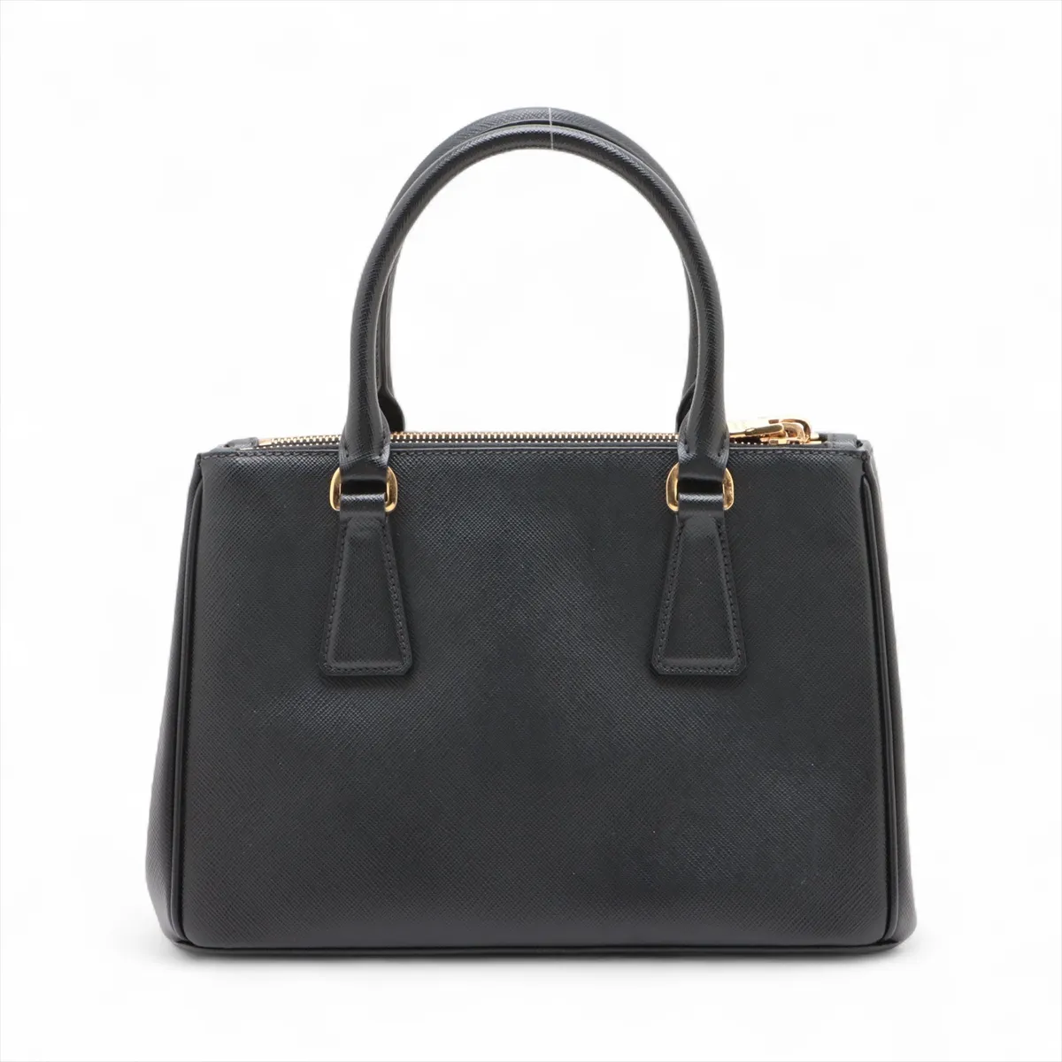Saffiano Galleria Leather 2-Way Handbag, Black — view 2