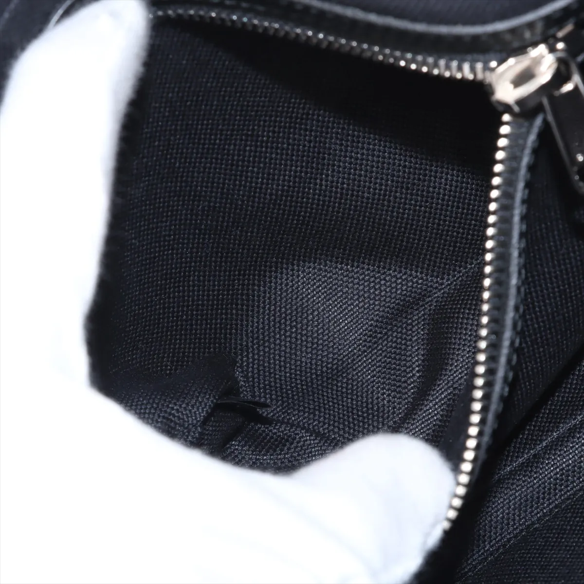GG Supreme PVC x Leather Waist Pouch Black 474293 — view 7