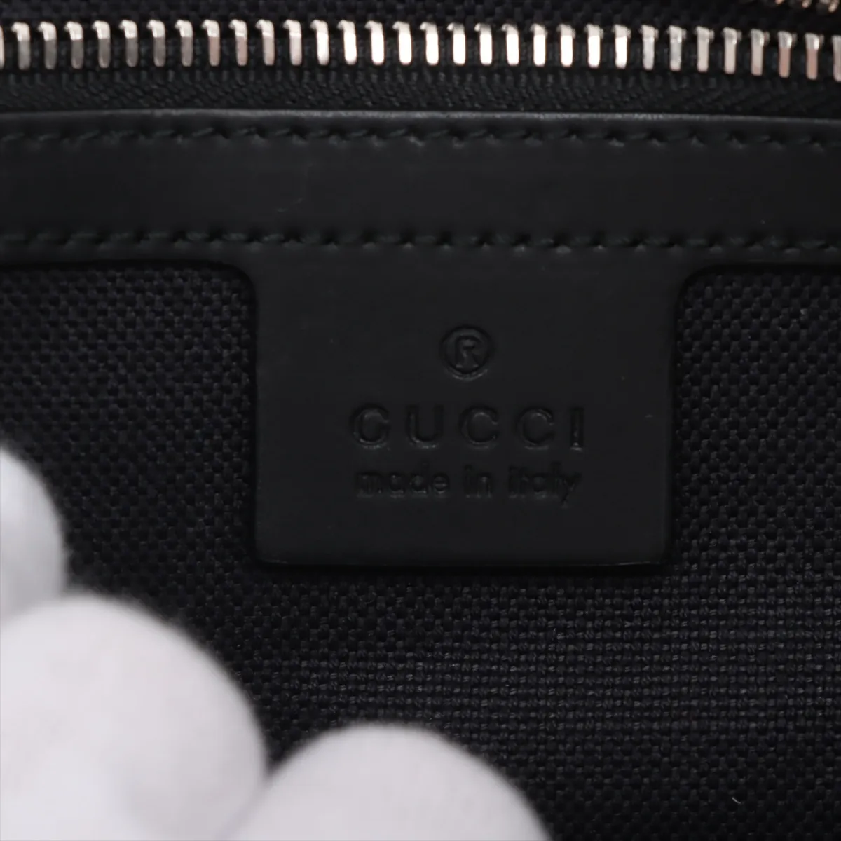 GG Supreme PVC x Leather Waist Pouch Black 474293 — view 10
