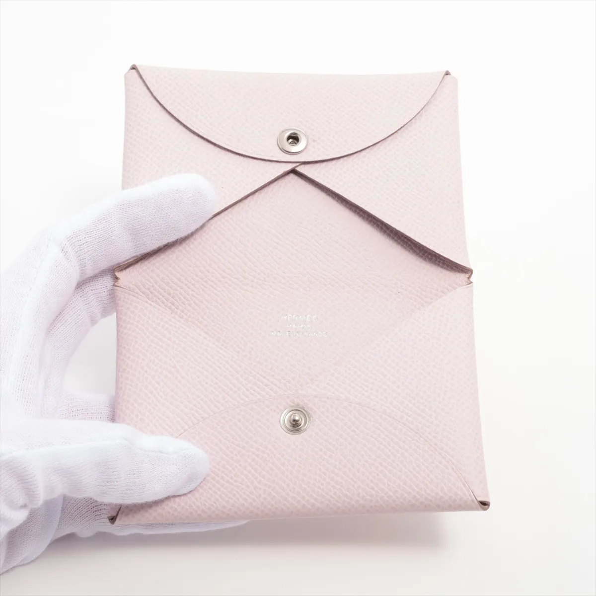 Calvi Vaux Epson Card Case Pink Silver Hardware U:2022 — view 3
