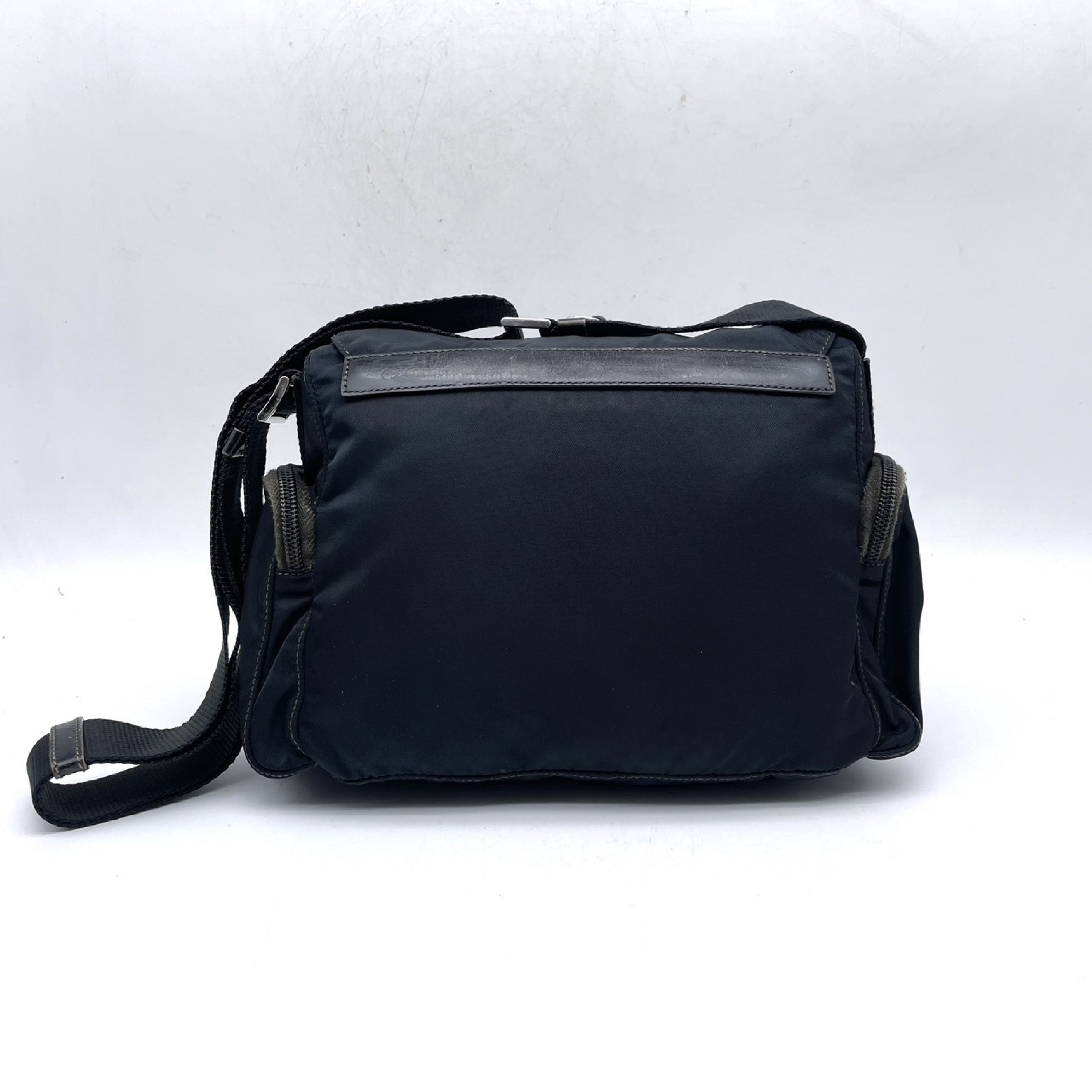 Nylon Triangle Logo Shoulder Bag — view 2