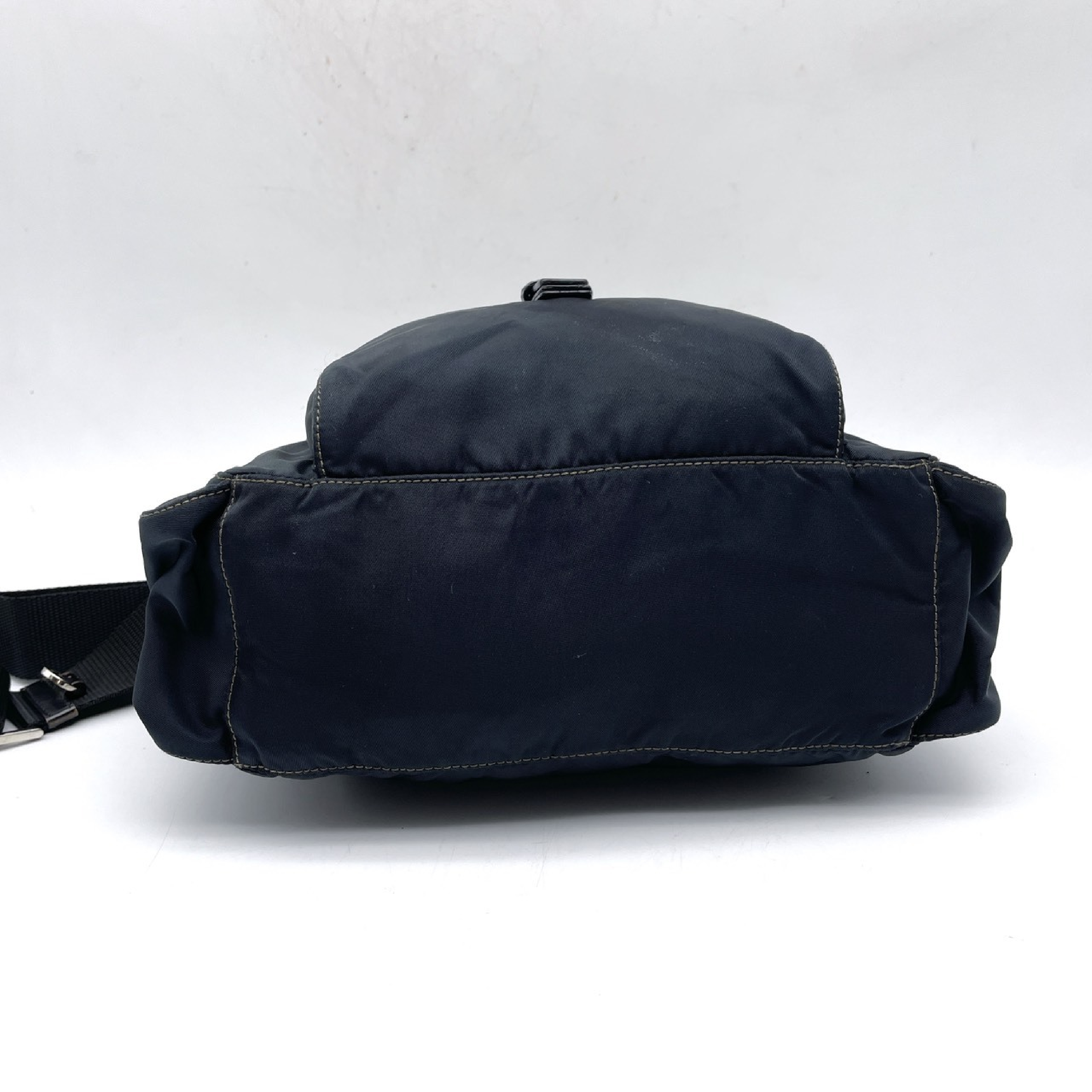 Nylon Triangle Logo Shoulder Bag — view 5