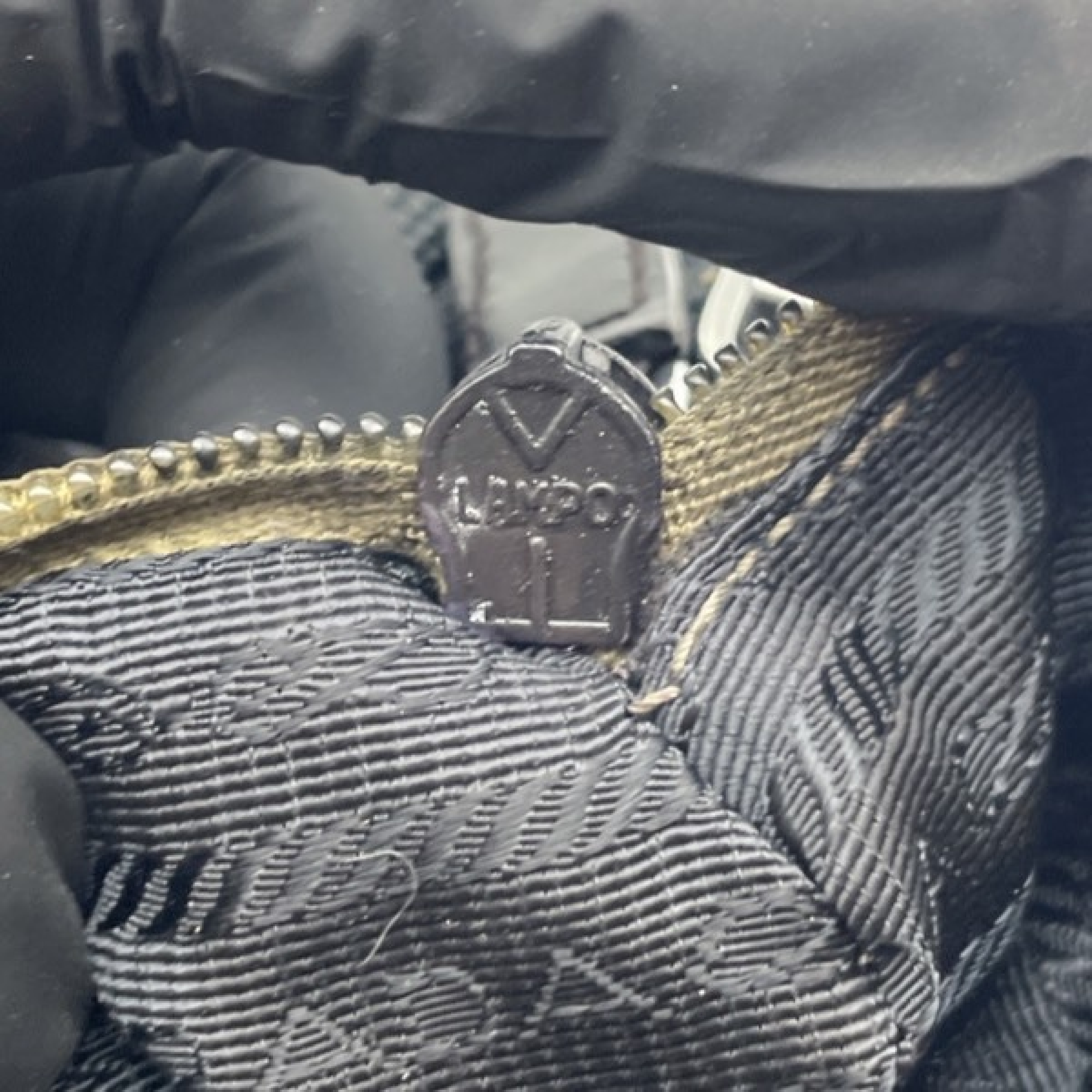 Nylon Triangle Logo Shoulder Bag — view 9
