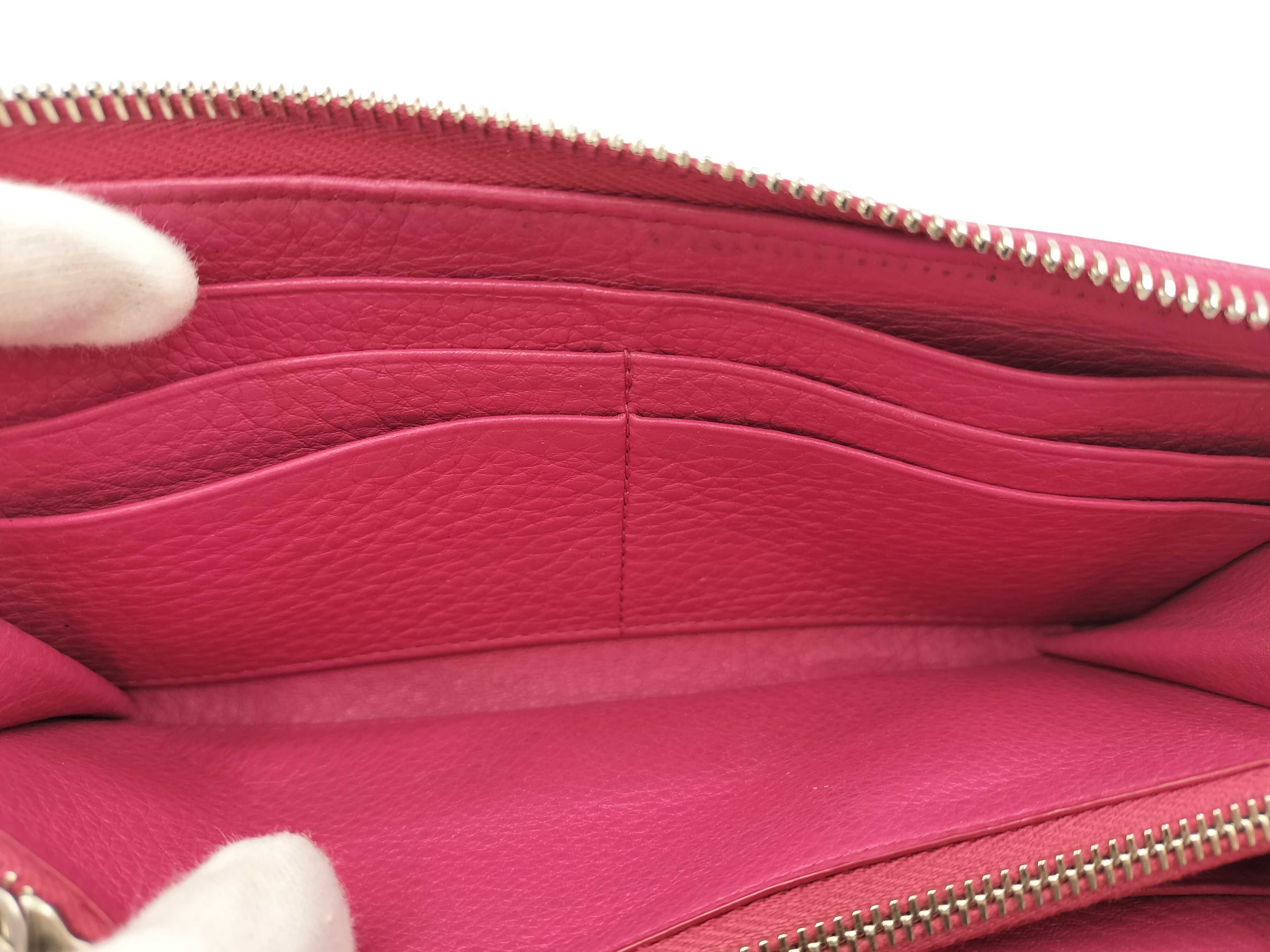1ML183VITTELLO PHENIX Round Zipper Wallet, Pink, with Guarantee Card and Box. — view 11
