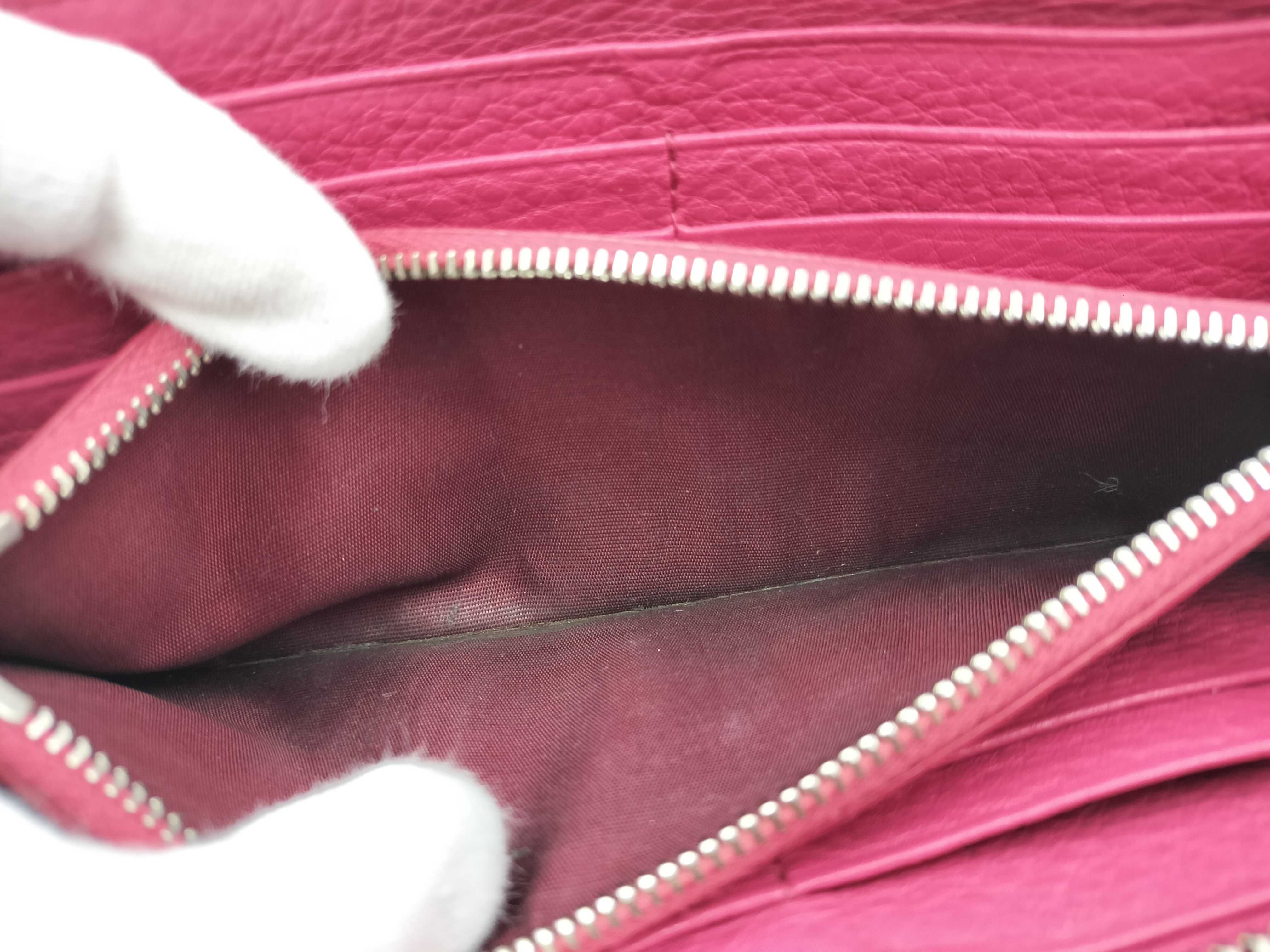 1ML183VITTELLO PHENIX Round Zipper Wallet, Pink, with Guarantee Card and Box. — view 12