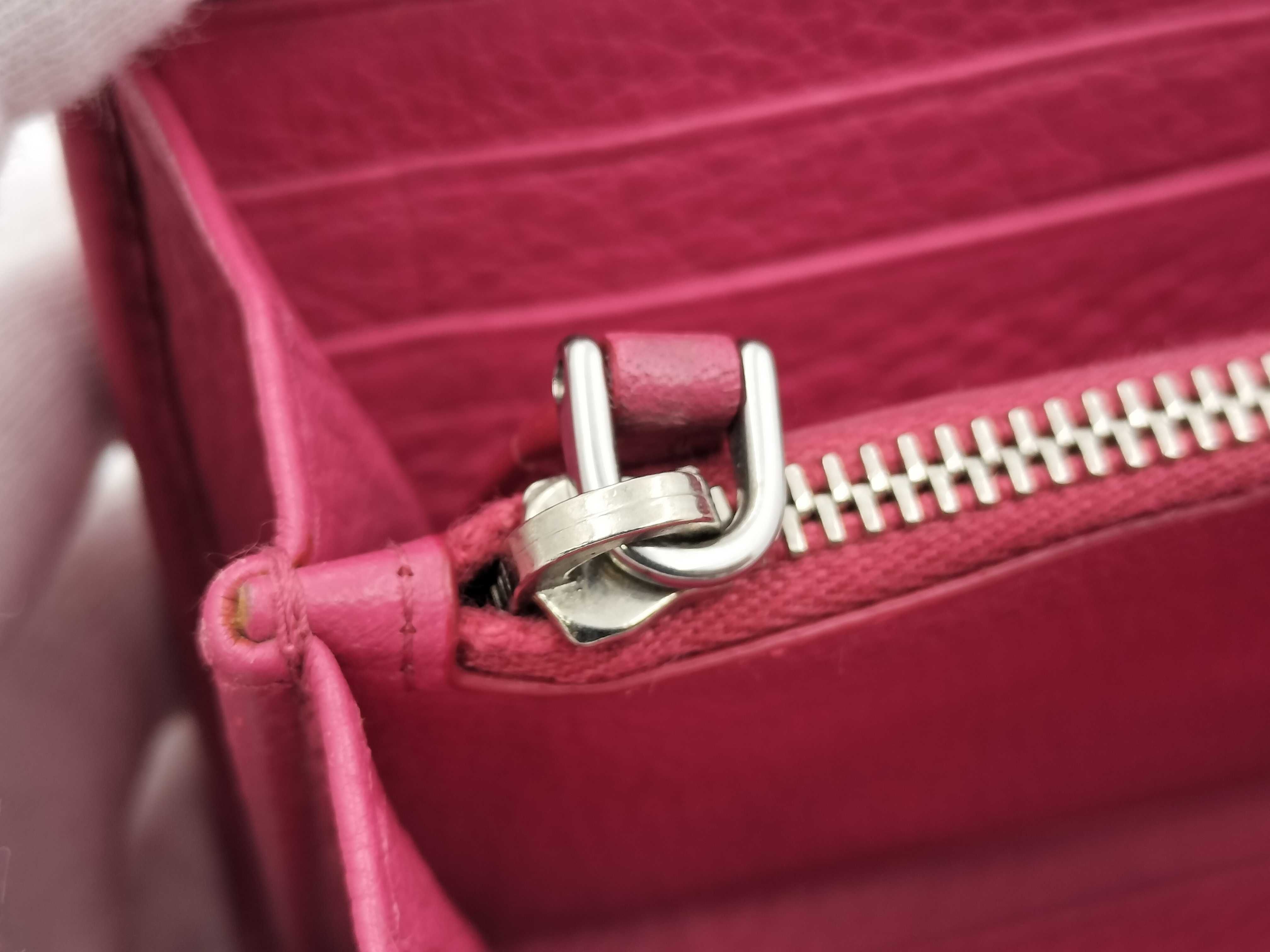 1ML183VITTELLO PHENIX Round Zipper Wallet, Pink, with Guarantee Card and Box. — view 14