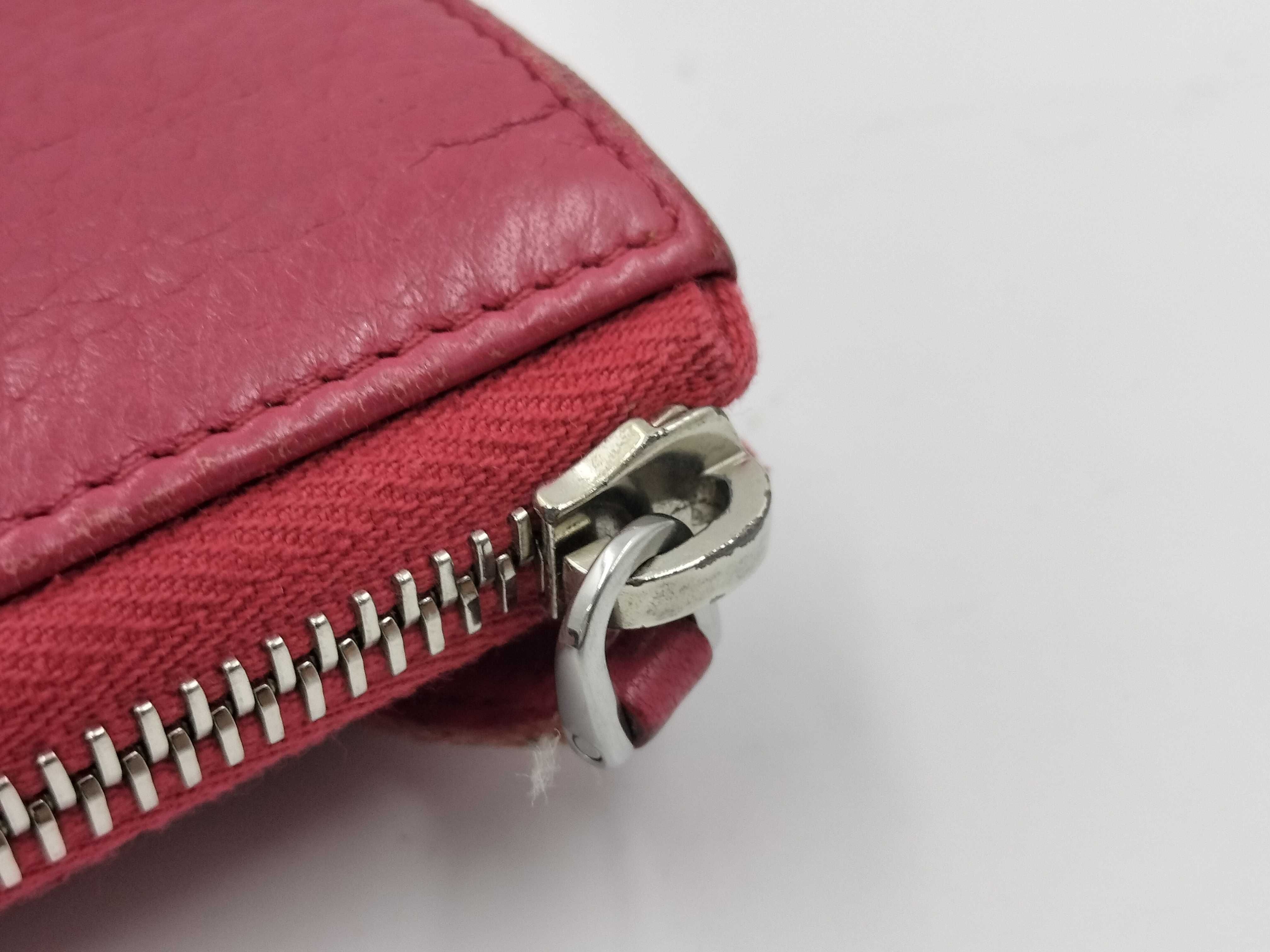 1ML183VITTELLO PHENIX Round Zipper Wallet, Pink, with Guarantee Card and Box. — view 7