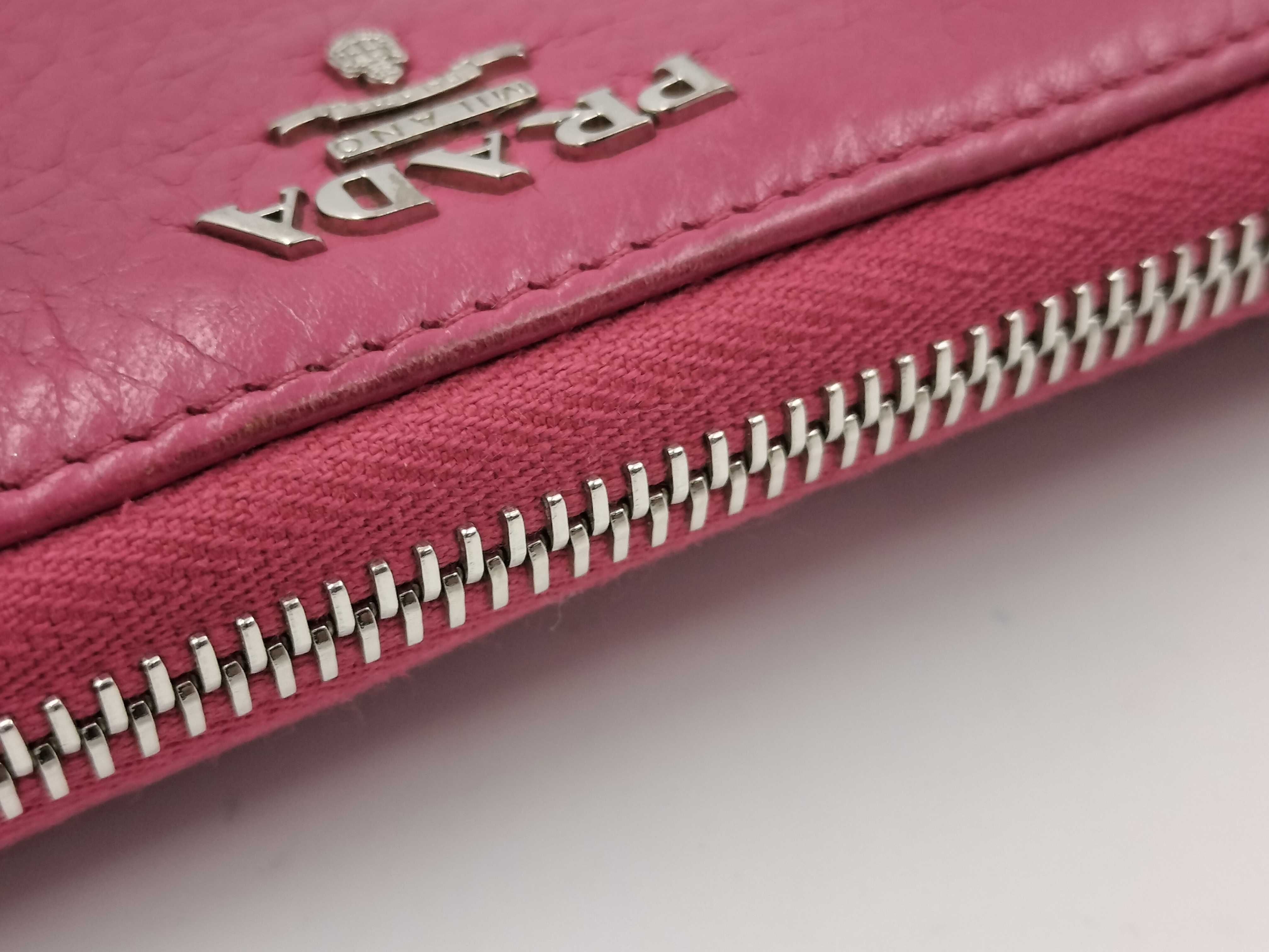 1ML183VITTELLO PHENIX Round Zipper Wallet, Pink, with Guarantee Card and Box. — view 8