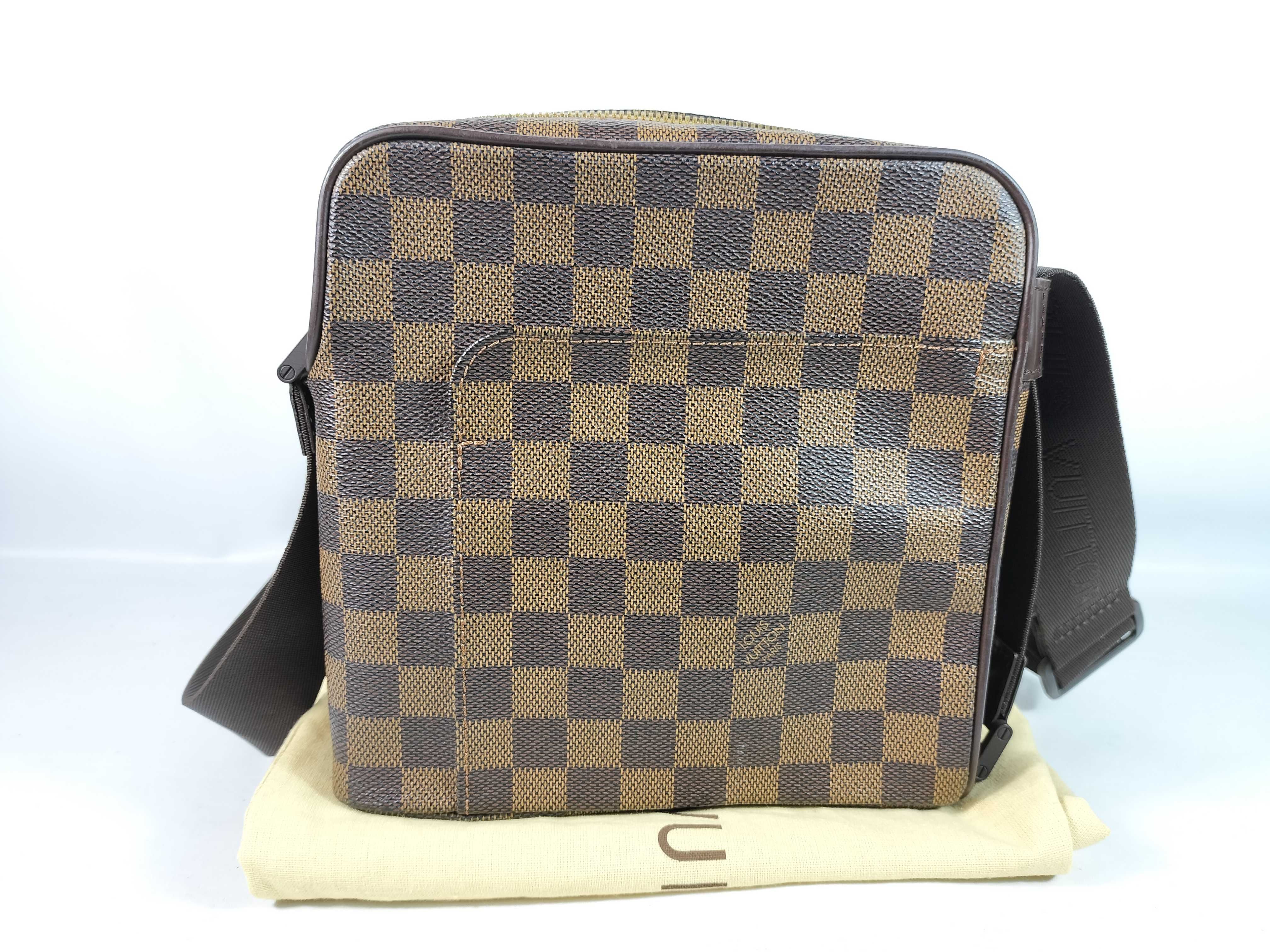 Damier Olaf PM N41442 Brown MI0015 Shoulder Bag