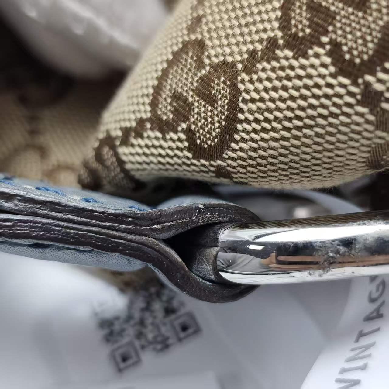 【*Shipped from: China*】GUCCI Bamboo Canvas 232959 Handbag — view 8